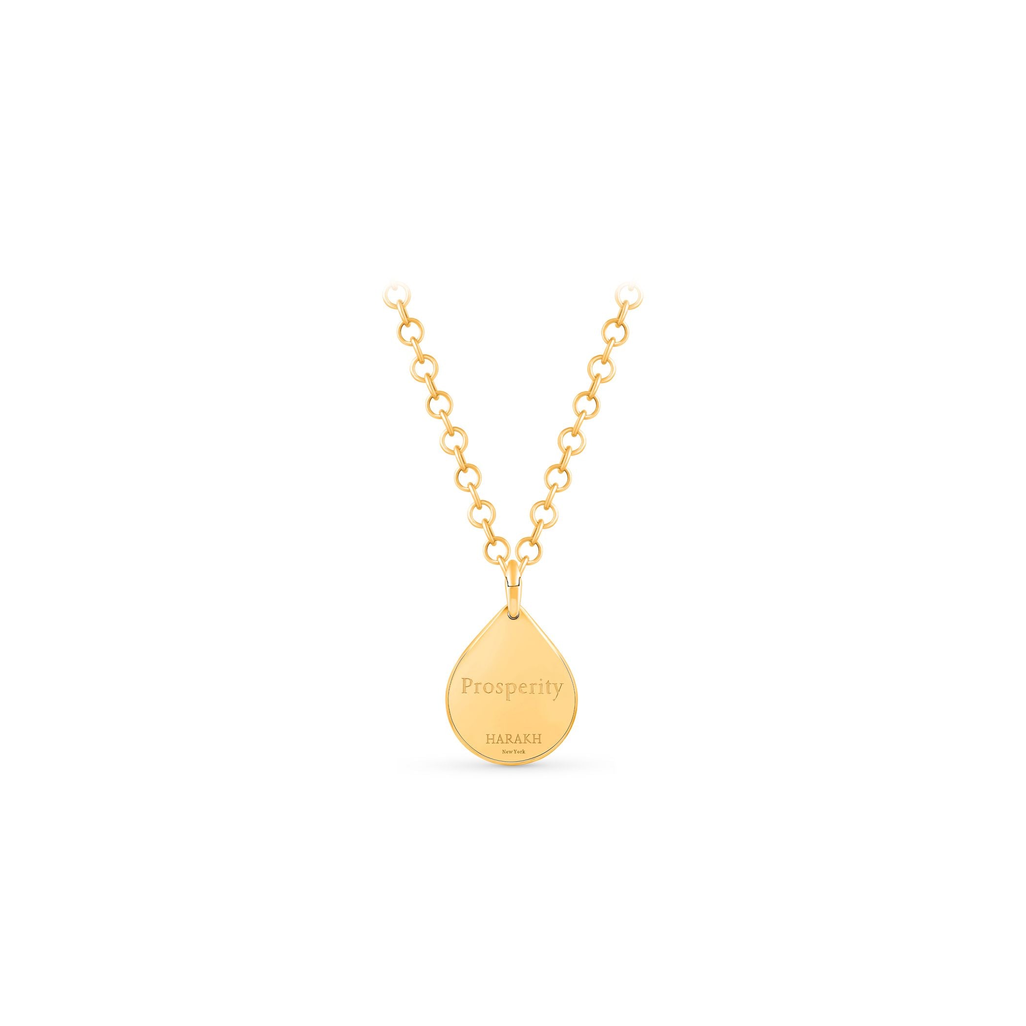 HARAKH Prosperity Drops of JOY Diamond-Encrusted Pendant for Him