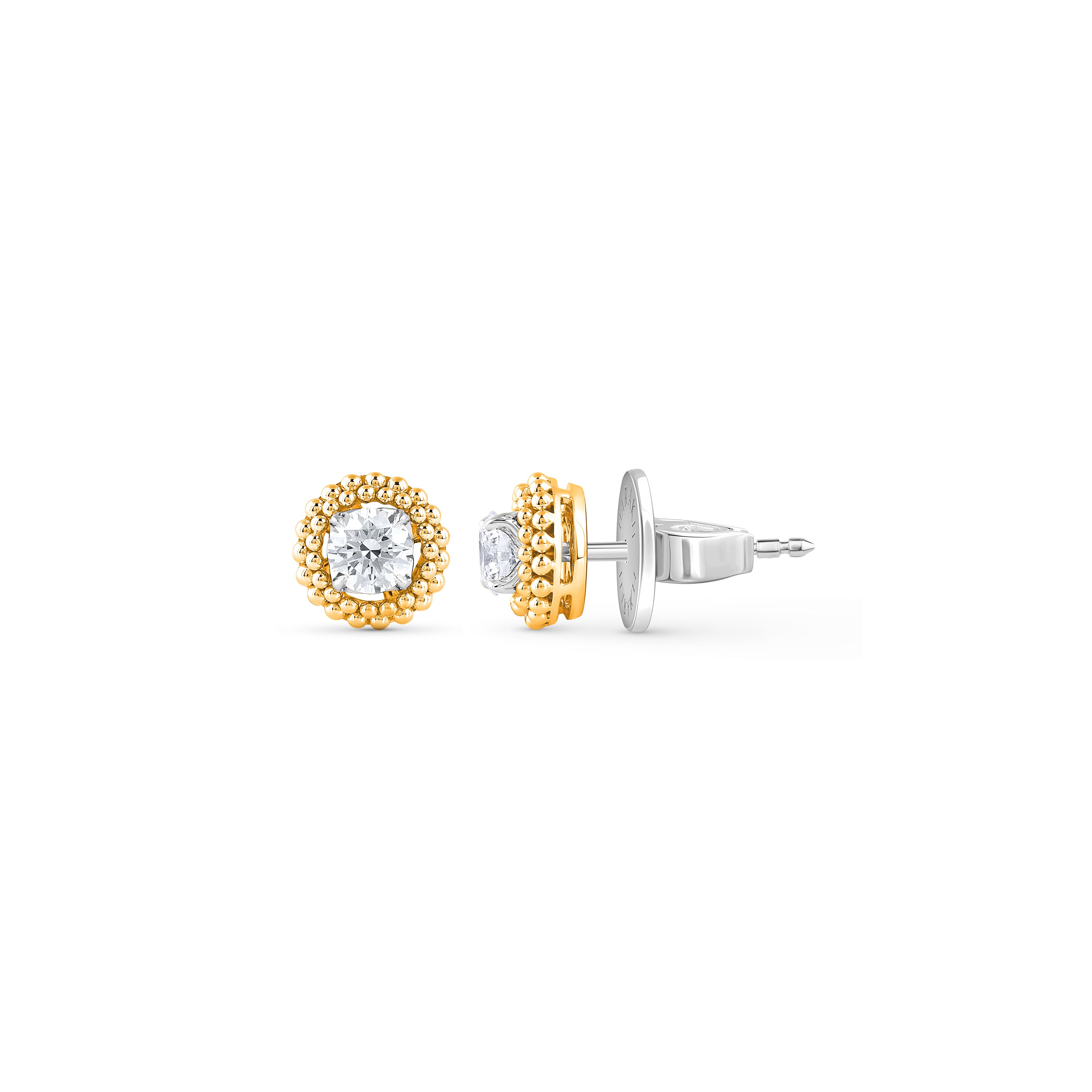 HARAKH Sunlight Auric Sphere Stud Jacket Diamond Earrings