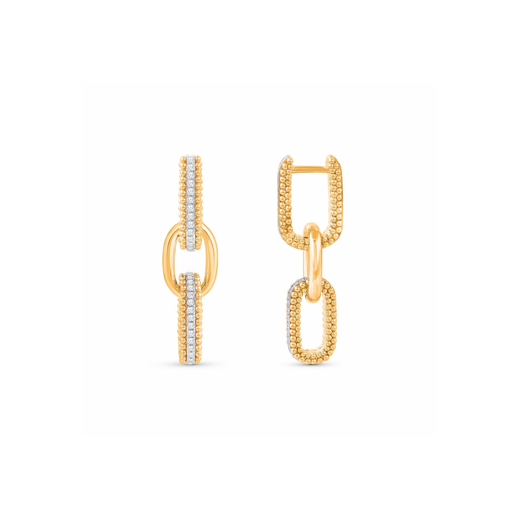 HARAKH Sunlight  Intertwined Duo Link Earrings