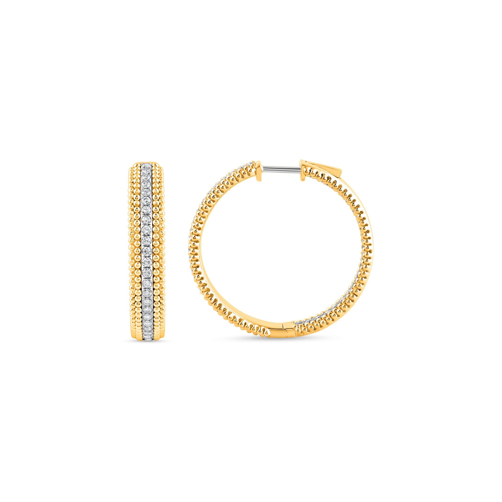 HARAKH Sunlight In-and-Out Radiant Round Diamond Earrings