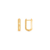 HARAKH Sunlight Signature Auric Sphere – 18KT Gold Classic Huggies