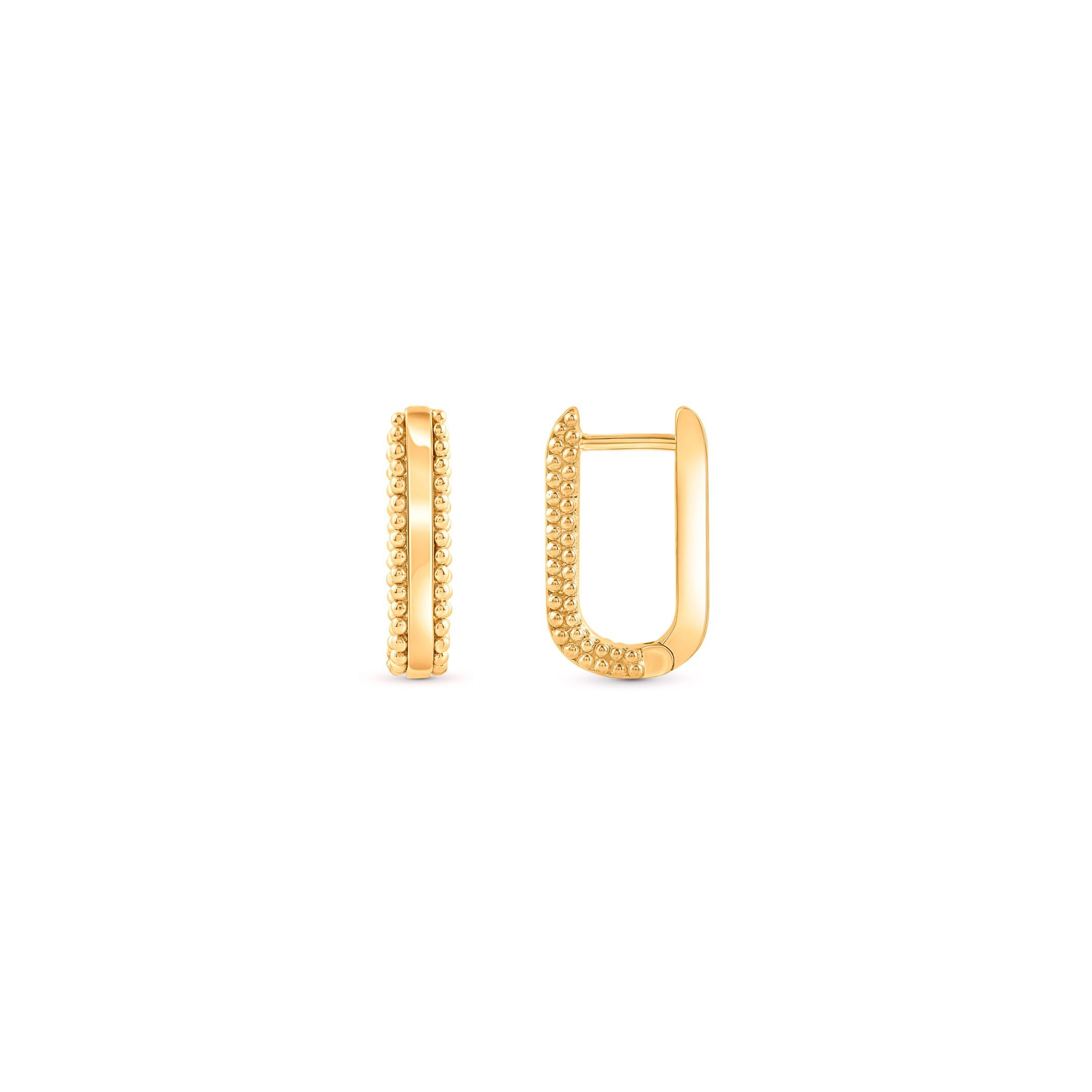HARAKH Sunlight Signature Auric Sphere – 18KT Gold Classic Huggies
