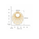 HARAKH Sunlight Luminous Rays Diamond Medallion Pendant