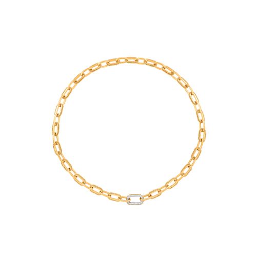 HARAKH Sunlight Intertwined Link Necklace – Diamond Accent