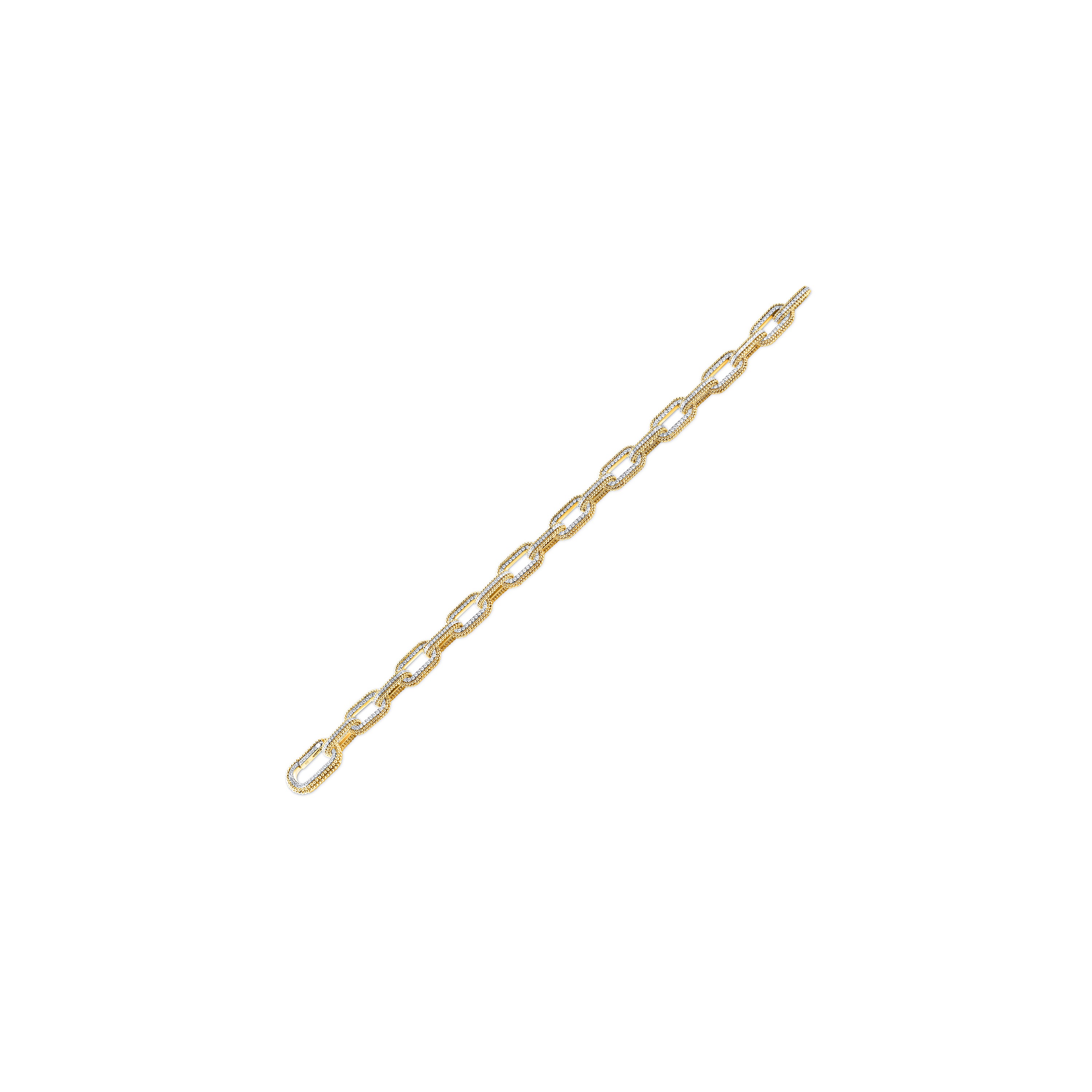 HARAKH Sunlight Intertwined Link Bracelet – All Diamond for Him