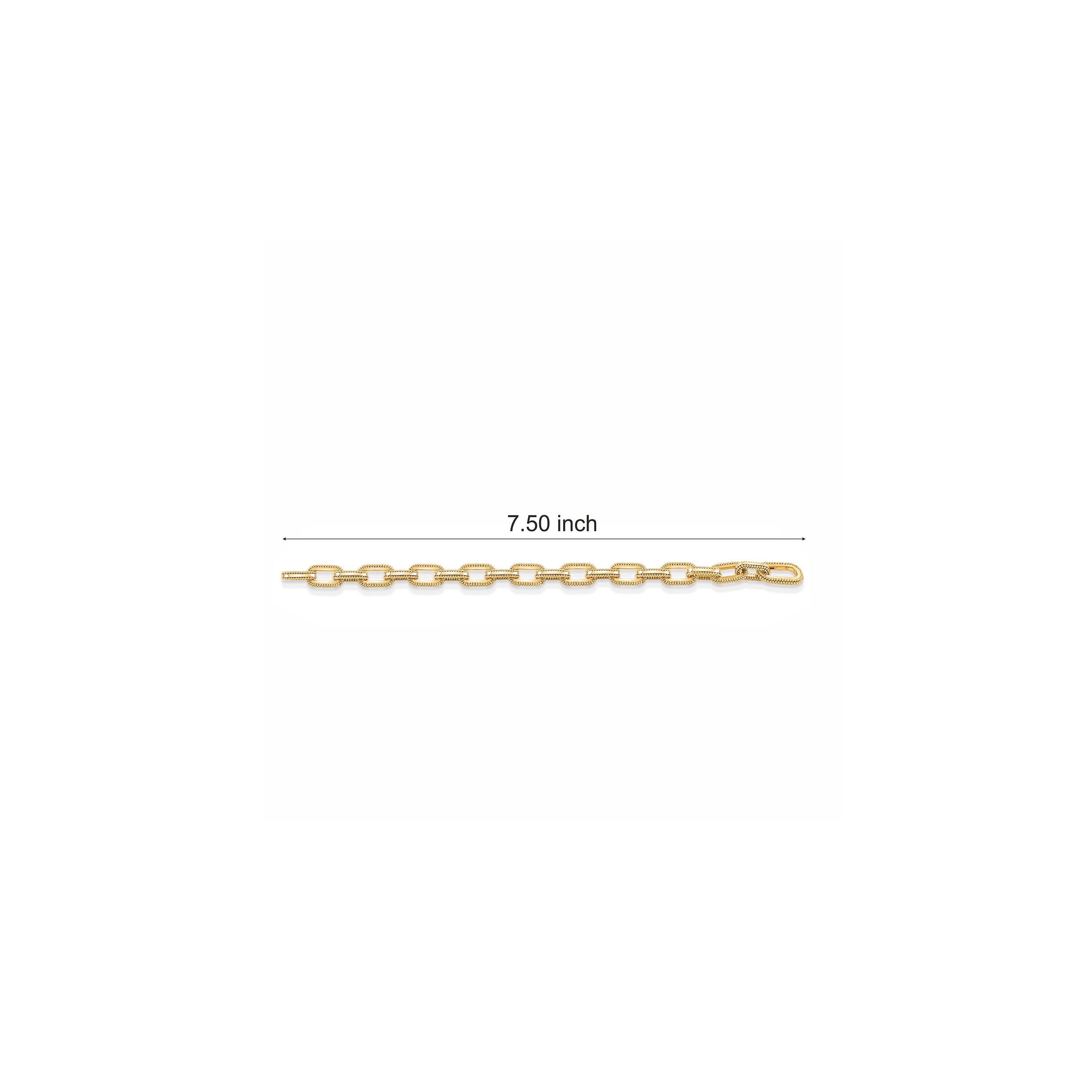 HARAKH Sunlight Intertwined Link Bracelet – All Gold for Him