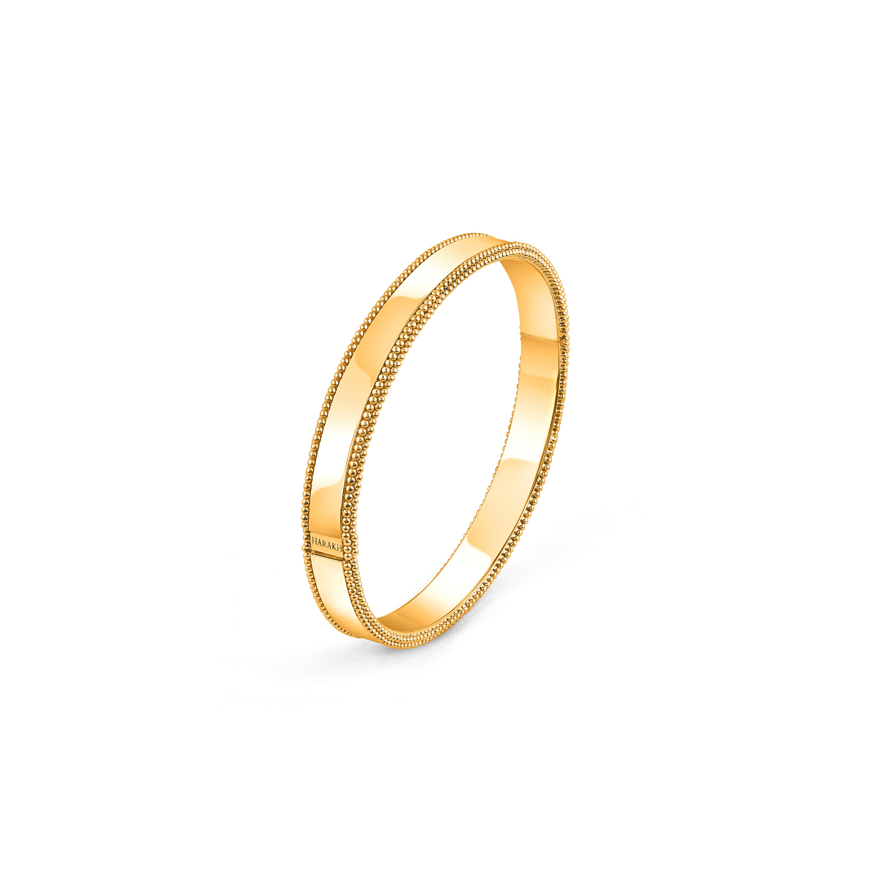 HARAKH Sunlight Signature Auric Sphere – 18KT Gold Bangle for Him