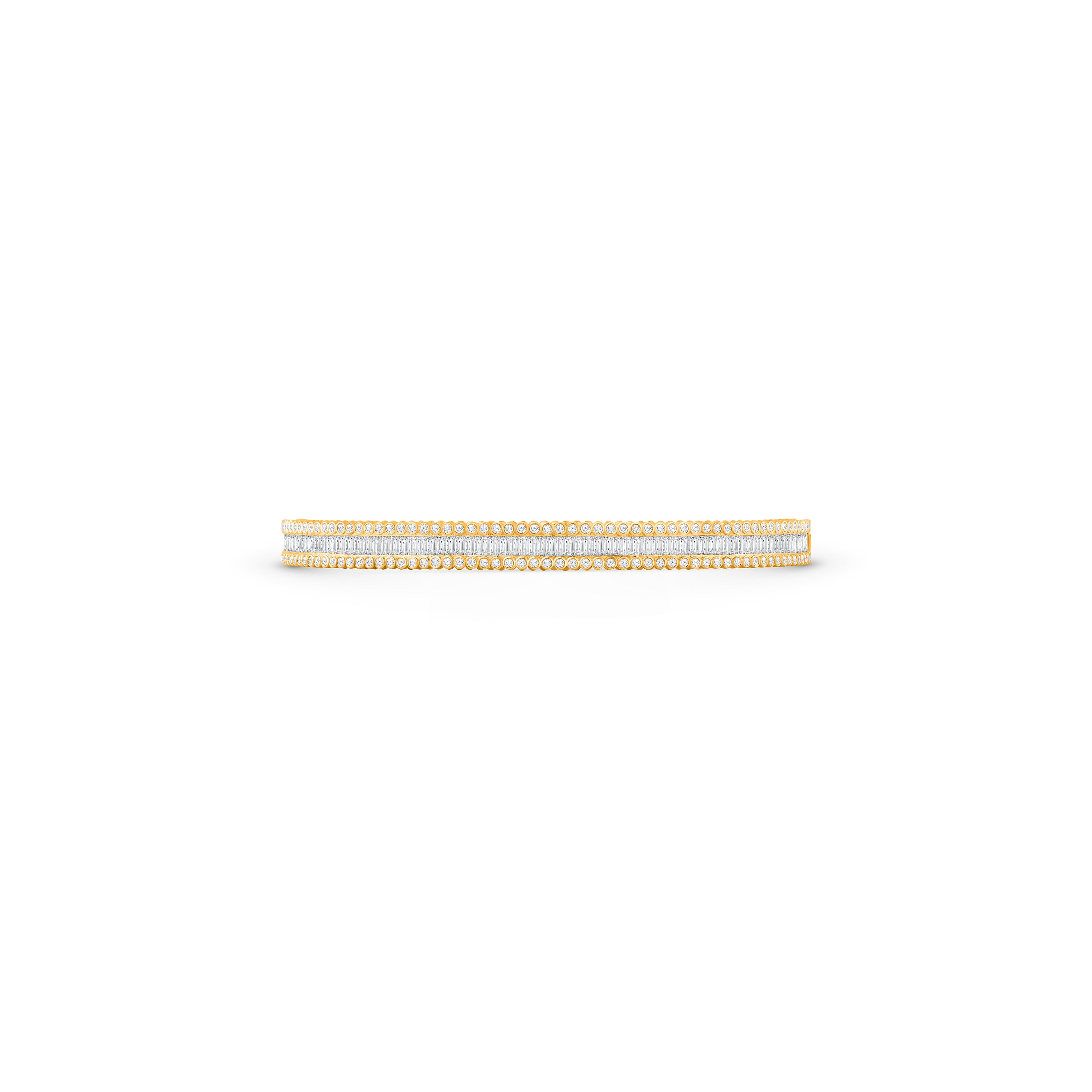 HARAKH Sunlight Eternity Bangle – Baguette & Round Bezel