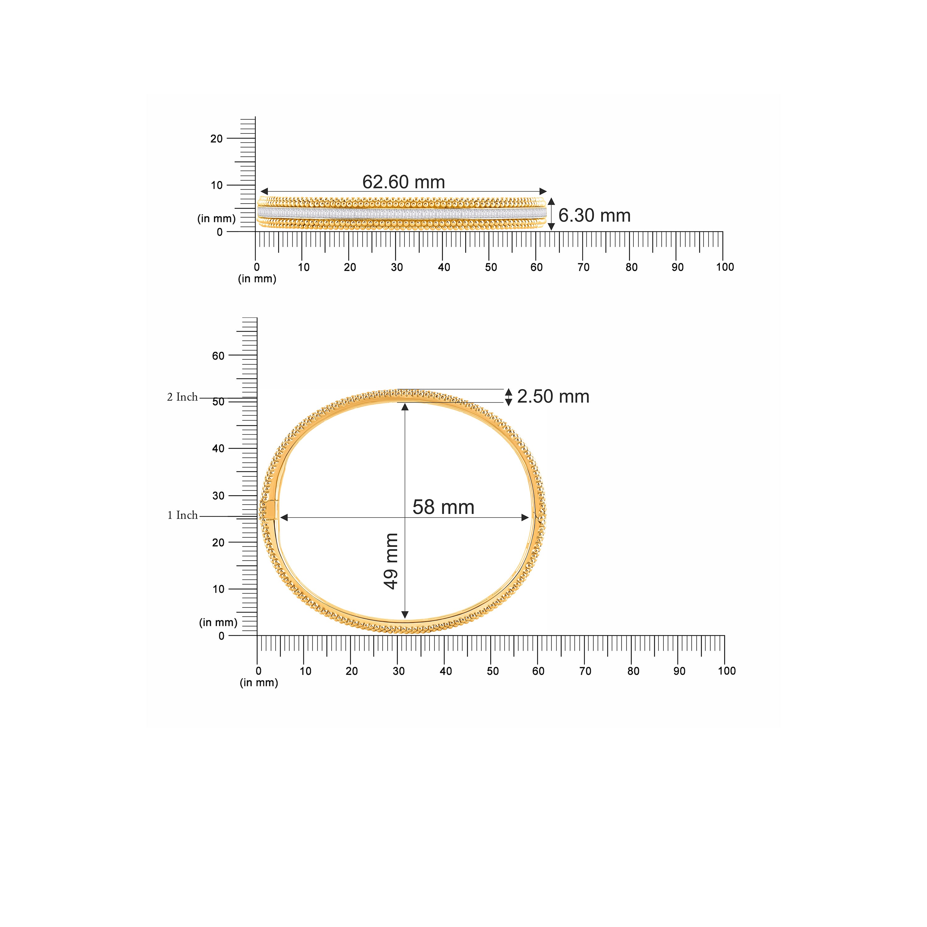 HARAKH Sunlight Rondell Diamond Eternity Bangle
