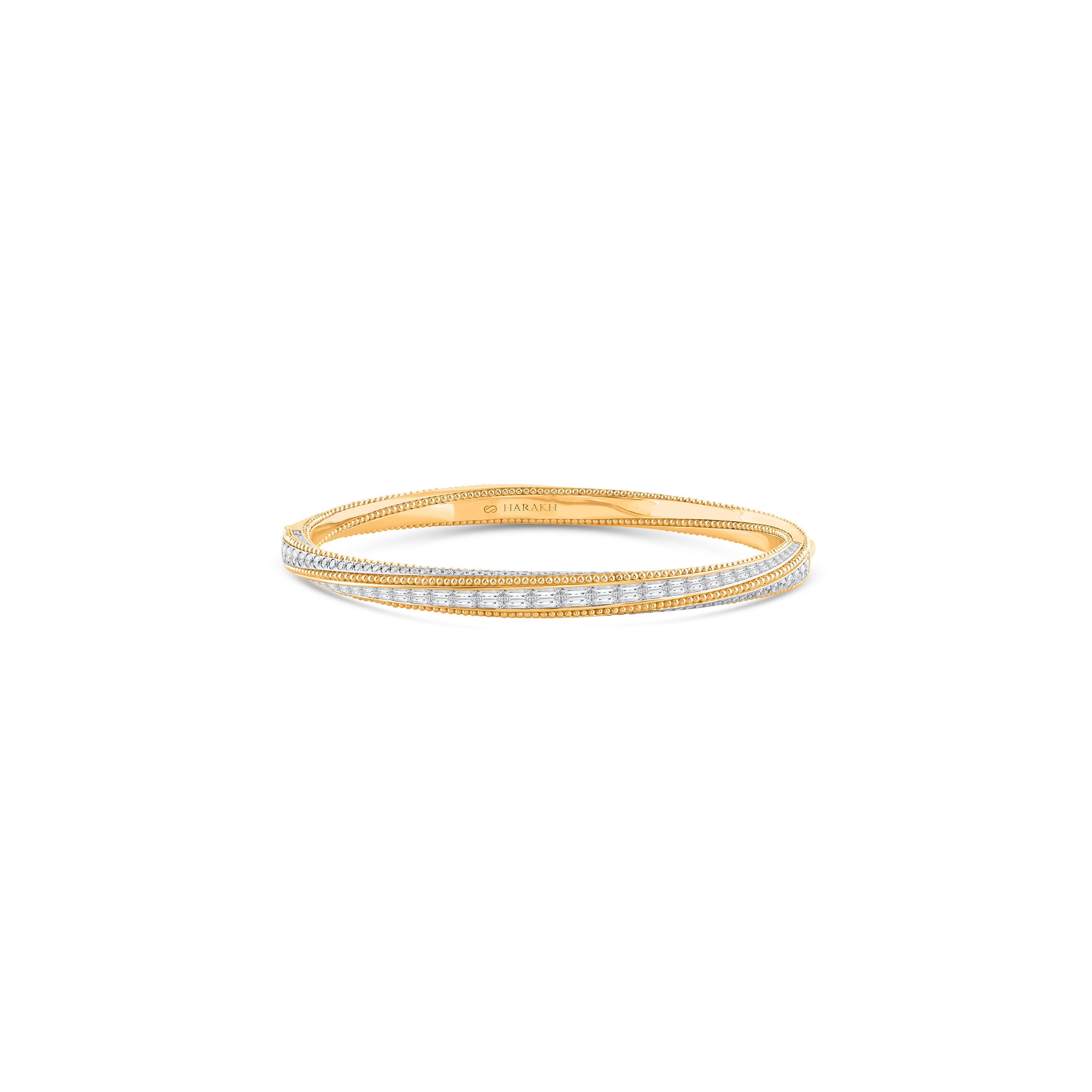 HARAKH Sunlight Dual Diamond Soltwist Bangle