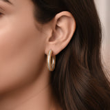HARAKH Sunlight In-and-Out Radiant Round Diamond Earrings