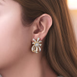 HARAKH Sunlight Aureole Bow Diamond Earrings