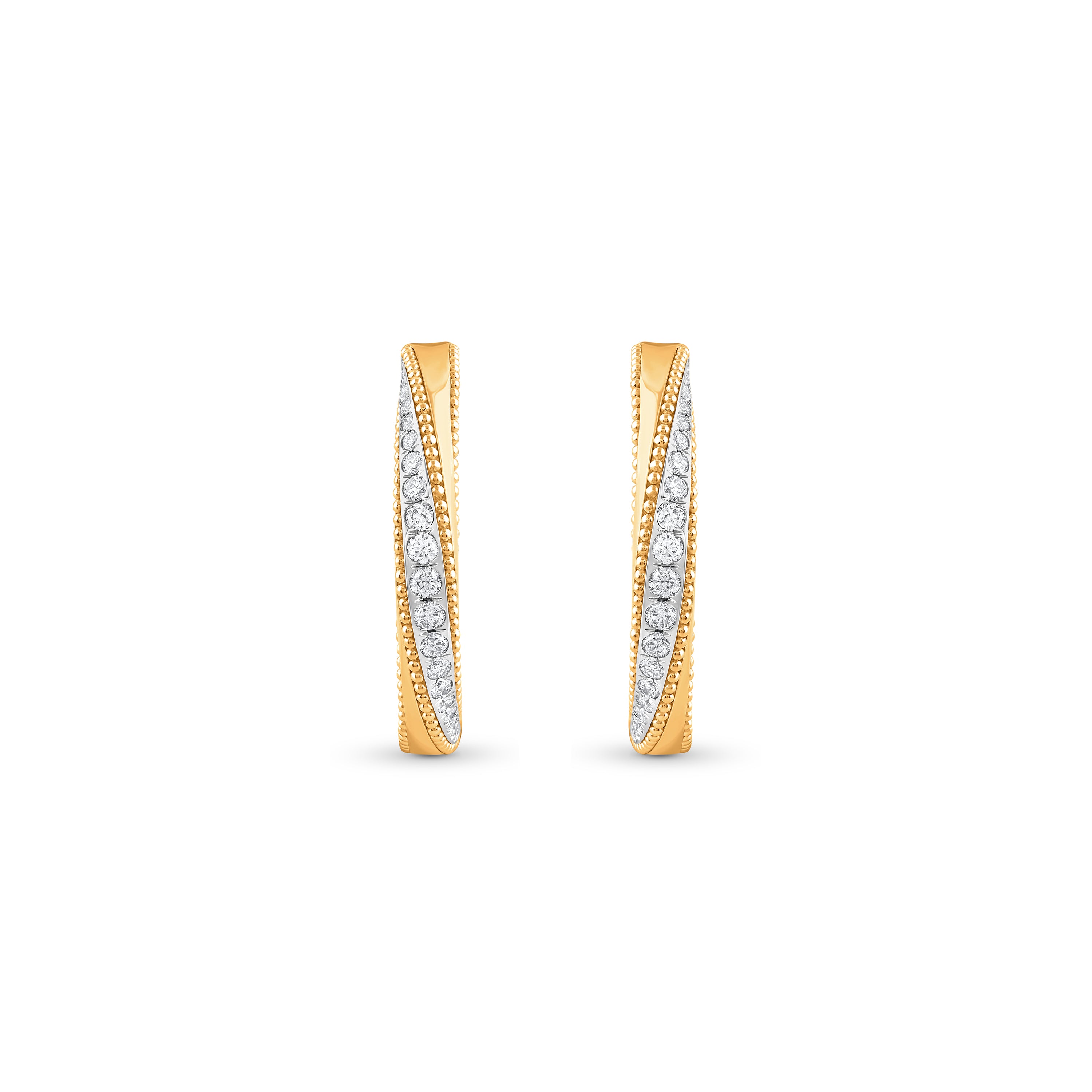 HARAKH GIA Certified Sunlight Diamond Soltwist Hoops Earrings