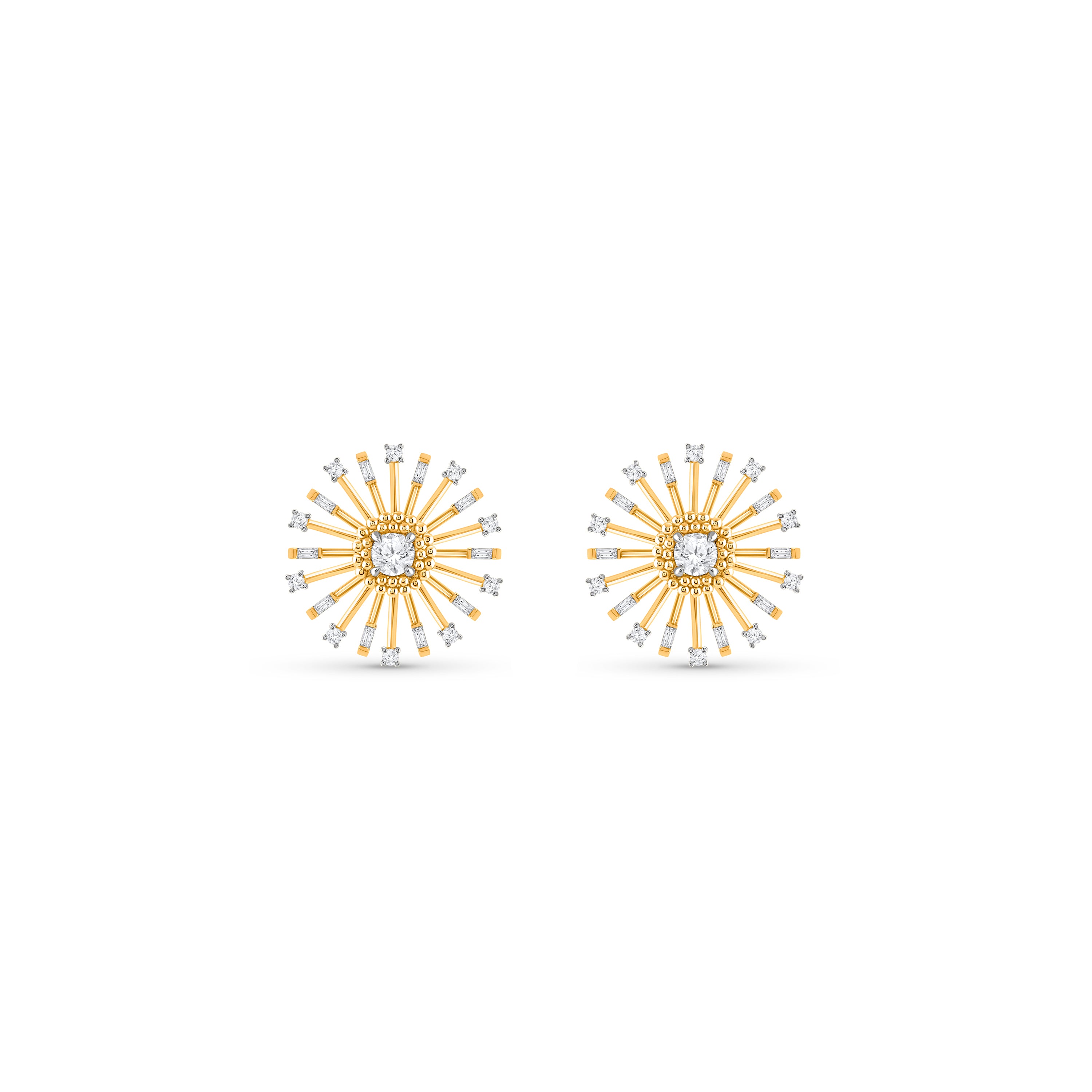 HARAKH Sunlight Sunbeam Diamond Studs – Petite