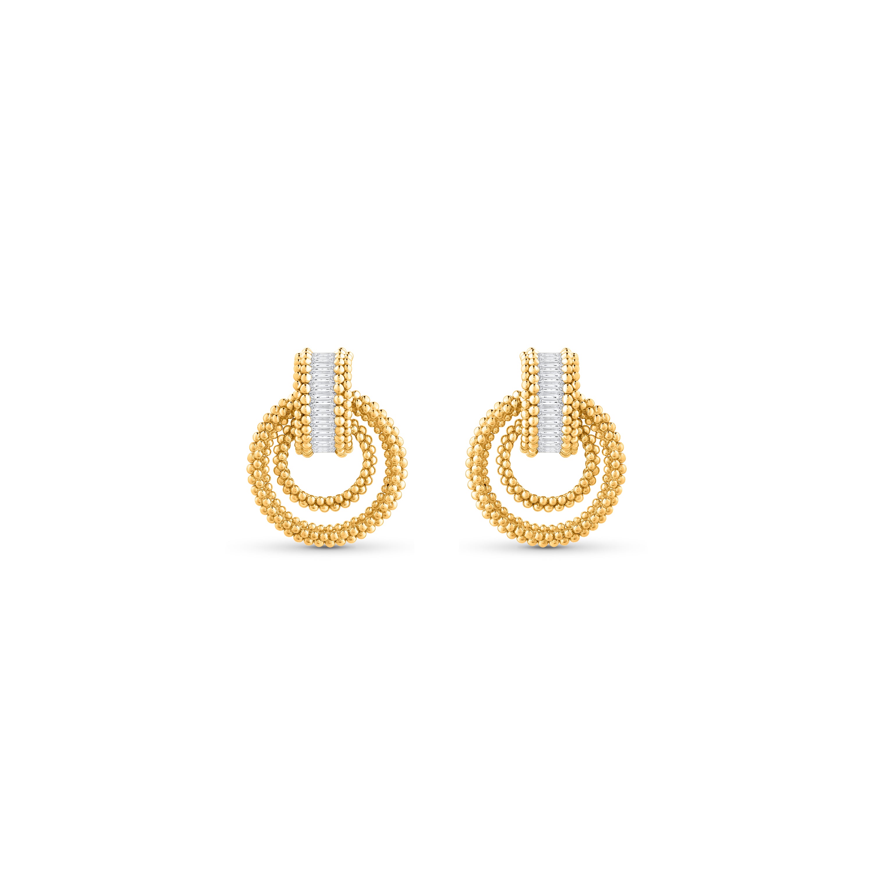 HARAKH Sunlight Rondell Door Knocker Diamond Earrings