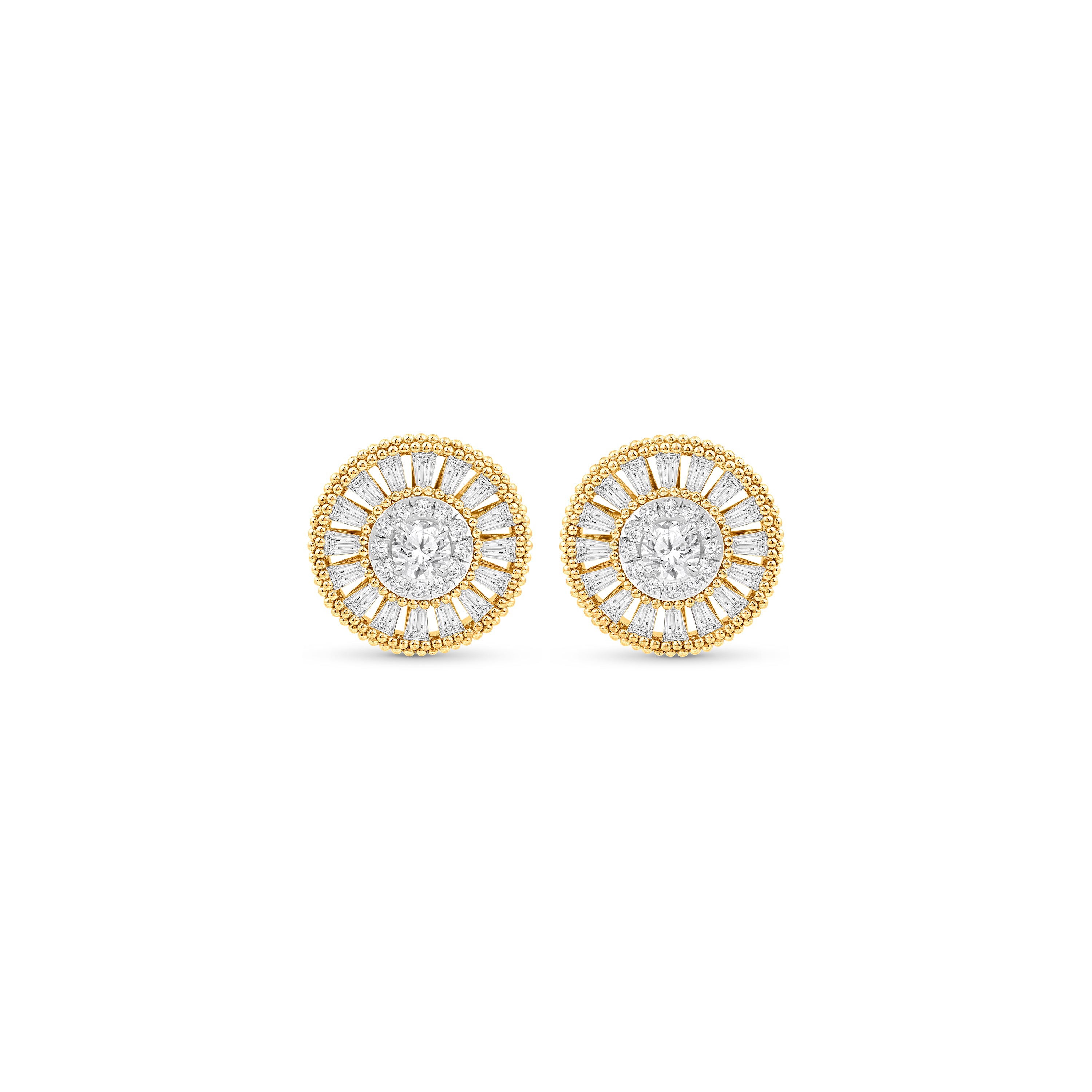 HARAKH Sunlight Diamond Aureole Stud Earrings