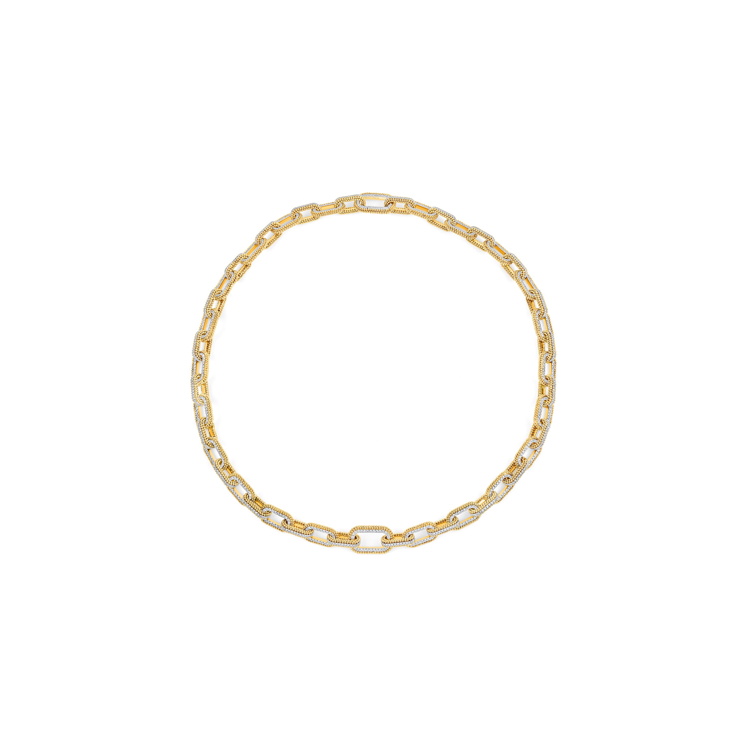 HARAKH Sunlight Intertwined Link Necklace – All Diamond