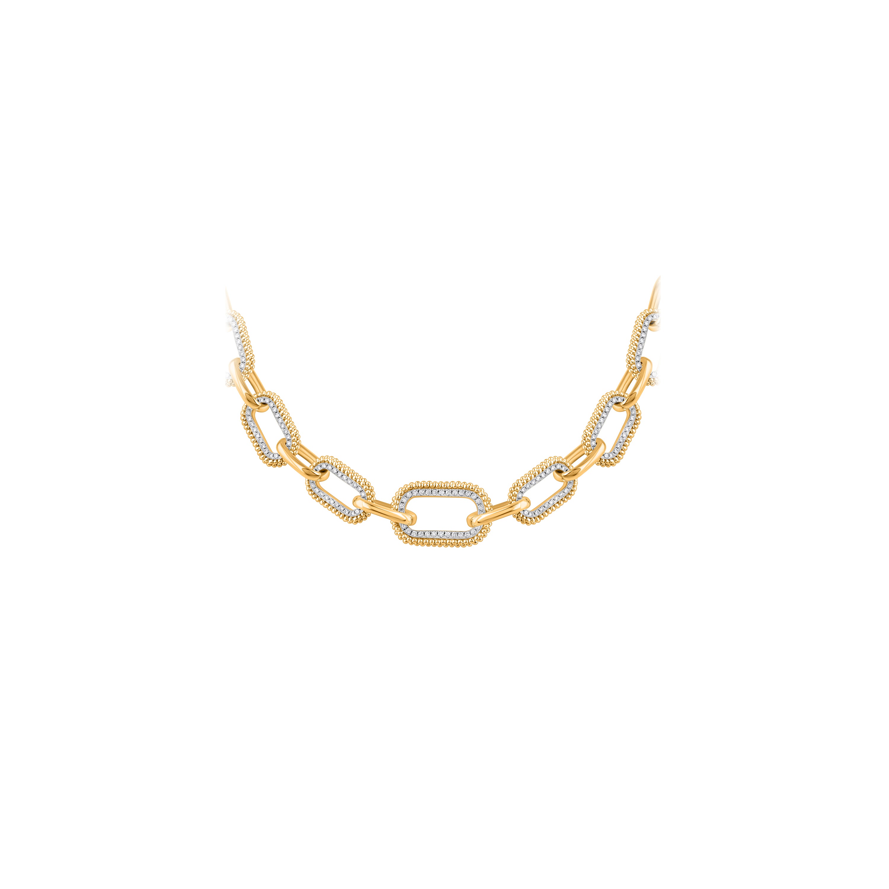HARAKH Sunlight  Intertwined Duo Link Necklace