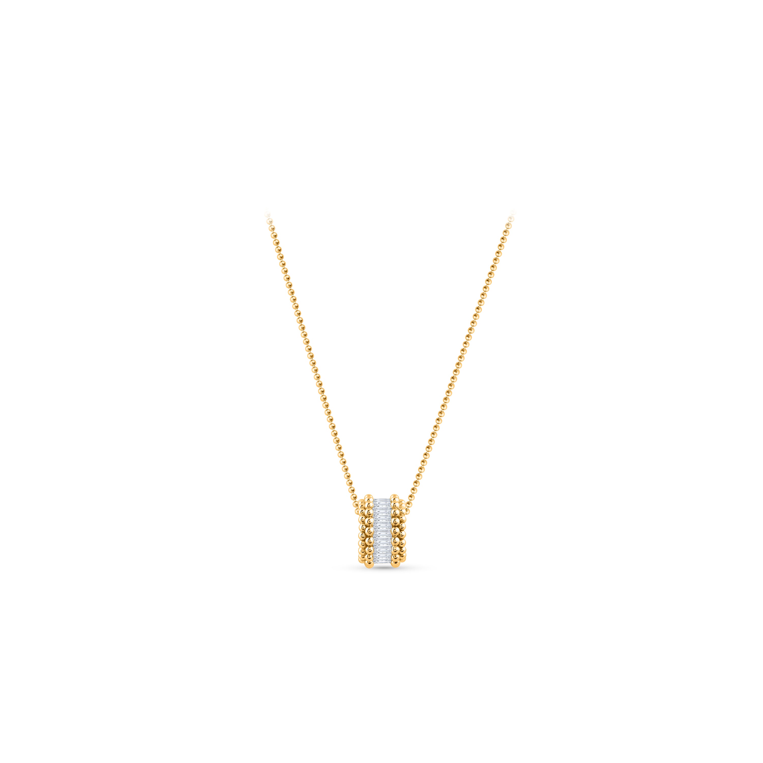 HARAKH GIA Certified Sunlight Rondell Diamond Eternity Pendant for Him