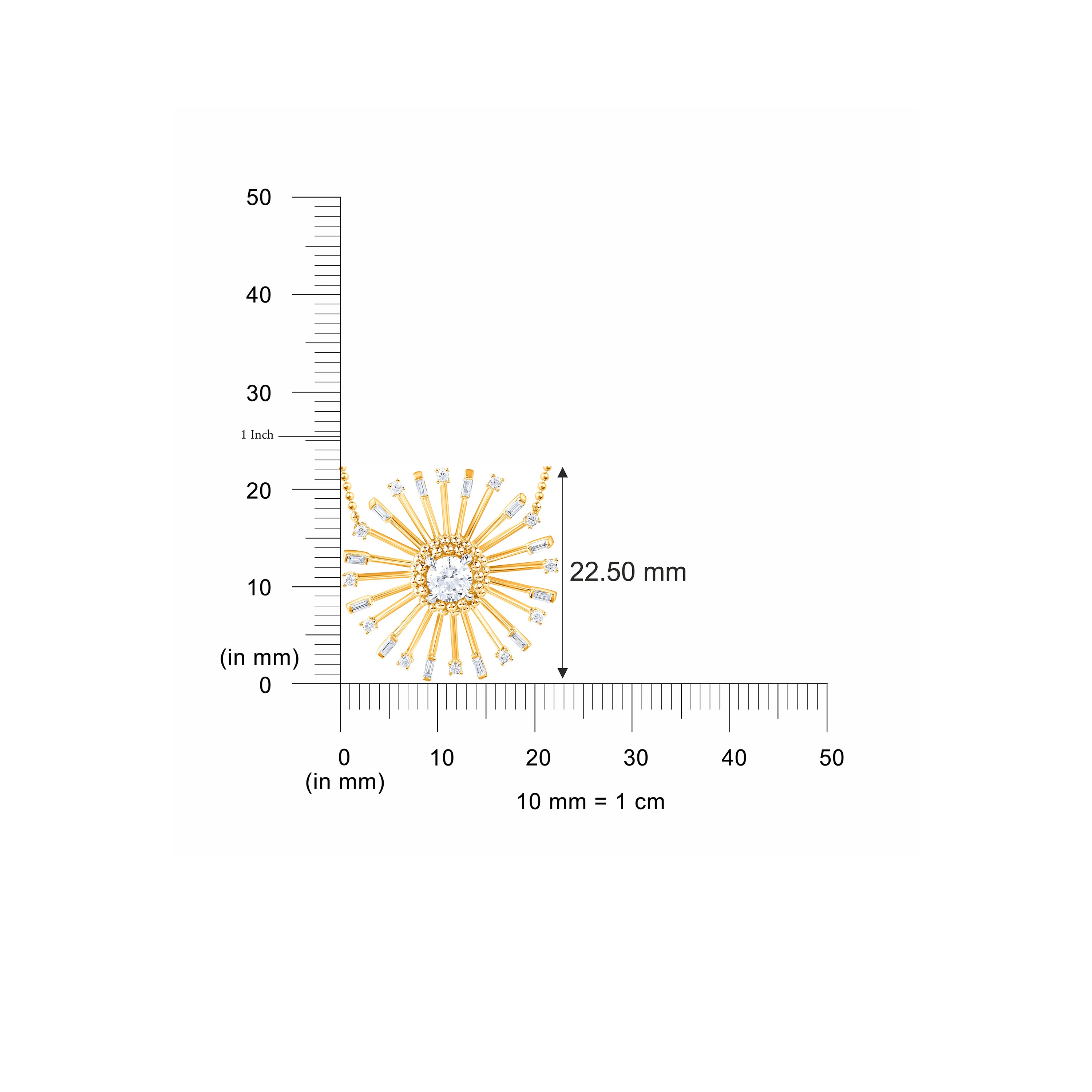 HARAKH Sunlight Sunbeam Diamond Pendant – Grande