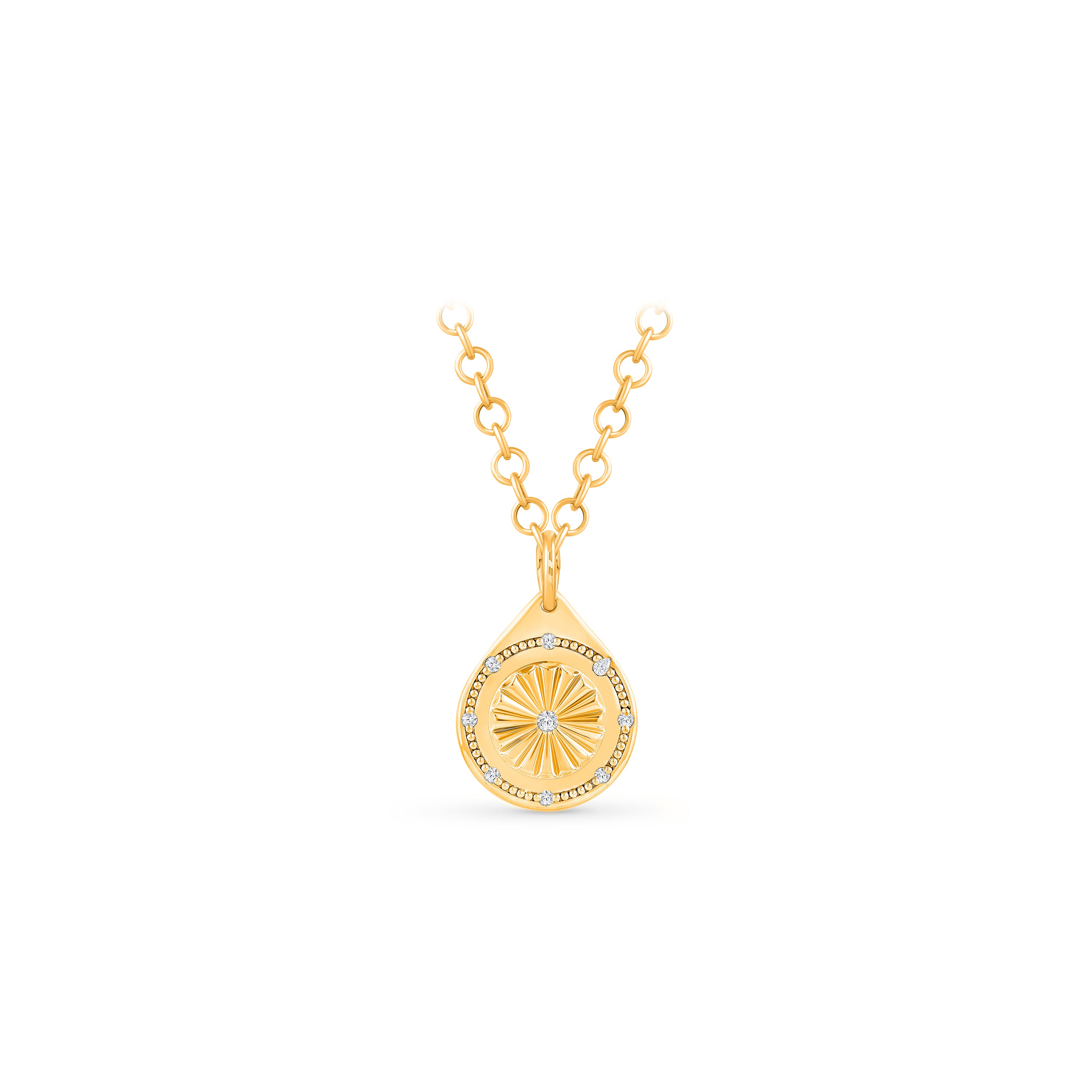 HARAKH Protection Drops of JOY Diamond-Encrusted Pendant for Him