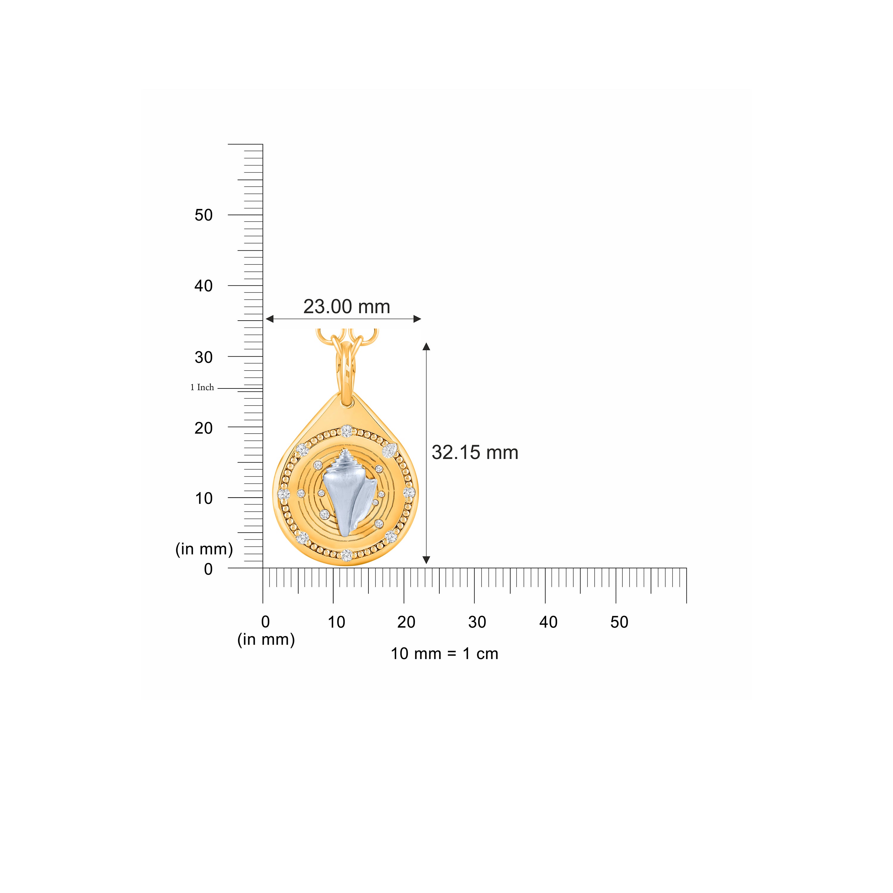 HARAKH Clarity Drops of JOY Diamond-Encrusted Pendant for Him