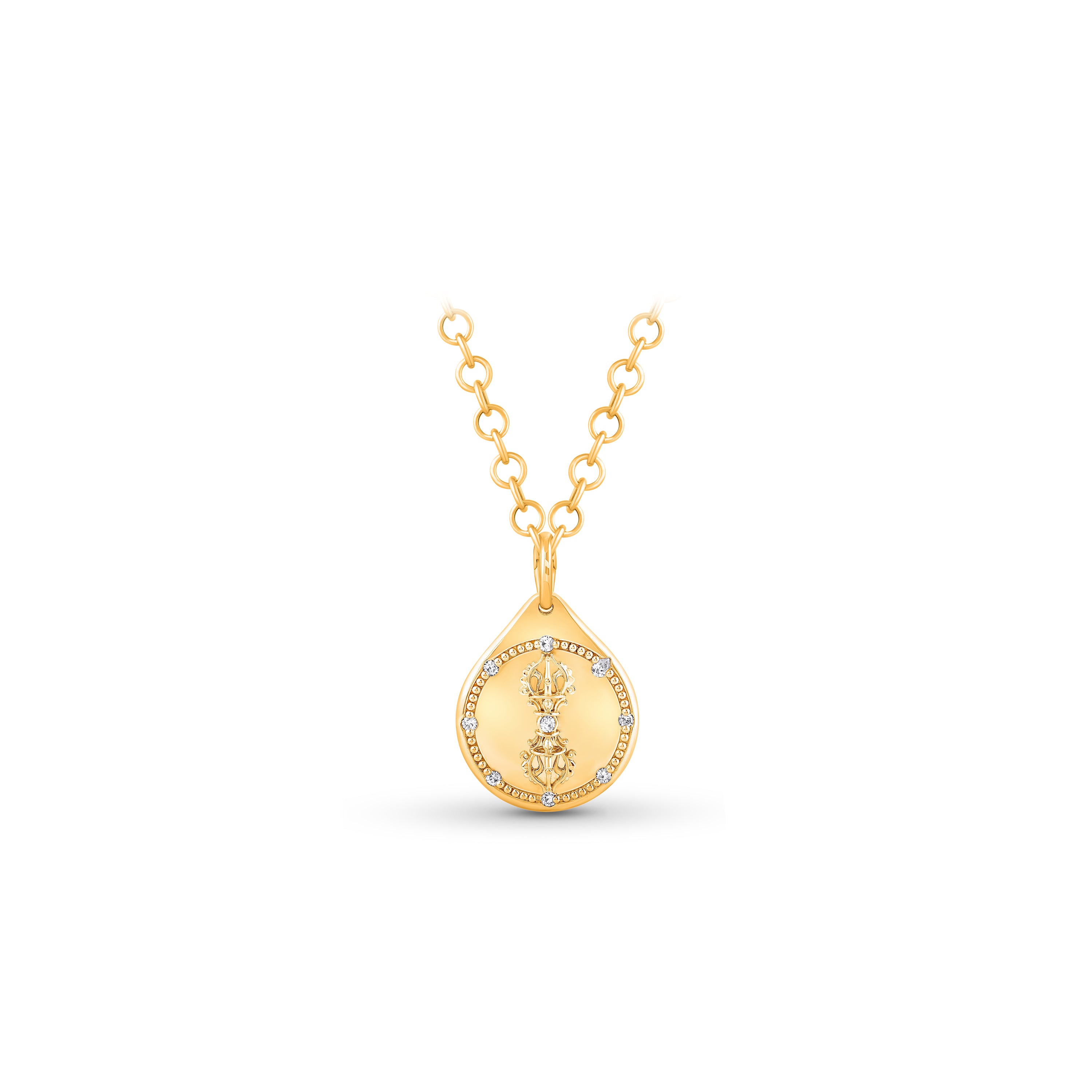 HARAKH 18 Karat Gold Colorless Diamond Confidence Drop Of Joy Necklace