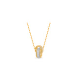 HARAKH Sunlight Entwined Rondells – Radiant Round Baguette Pendant