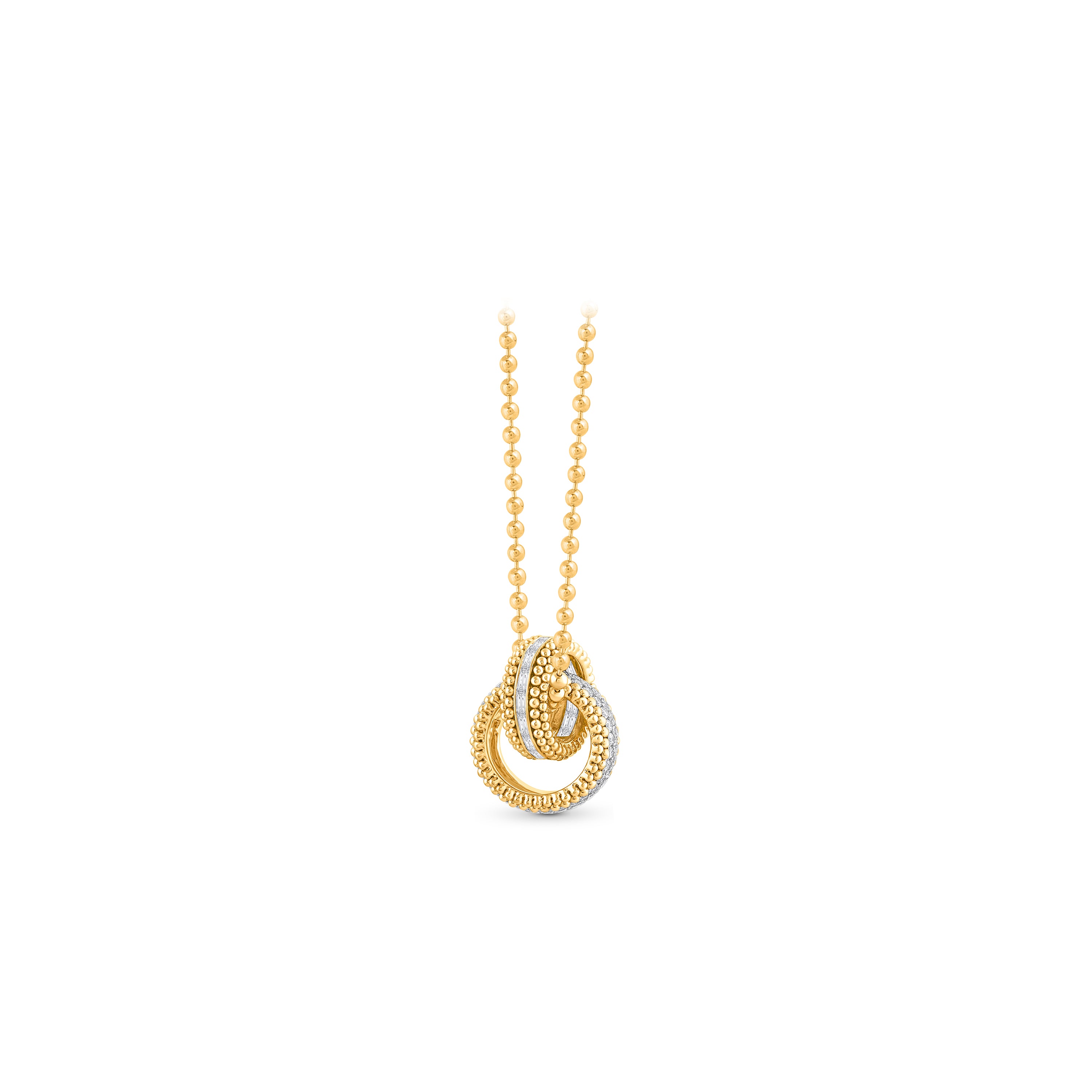 HARAKH Sunlight Entwined Rondells – Radiant Round Baguette Pendant