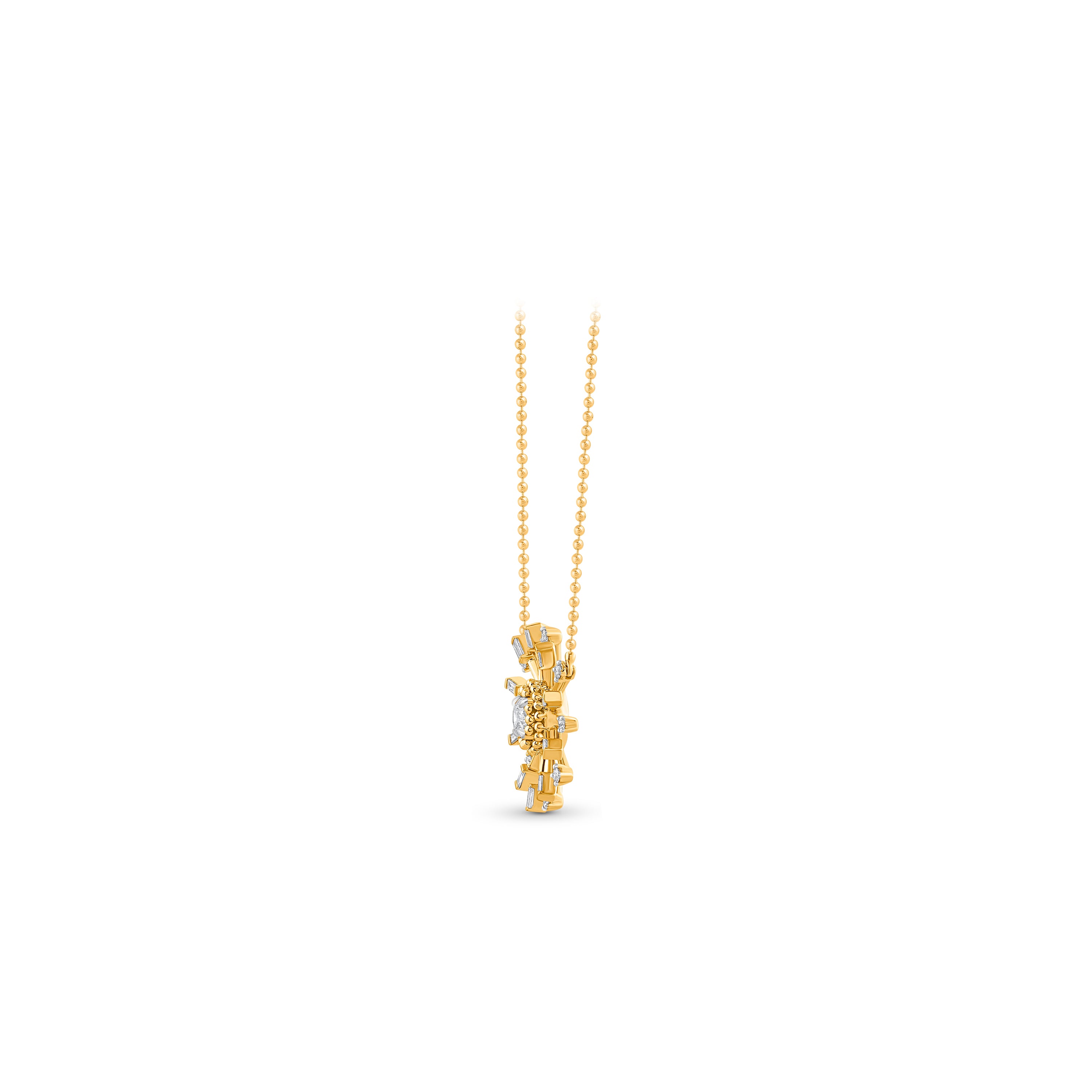 HARAKH GIA Certified Sunlight Sunbeam Diamond Pendant – Petite