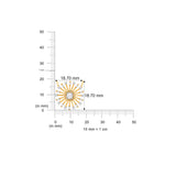 HARAKH GIA Certified Sunlight Sunbeam Diamond Pendant – Petite
