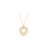 HARAKH Sunlight Eternal Circles Twist Diamond Pendant
