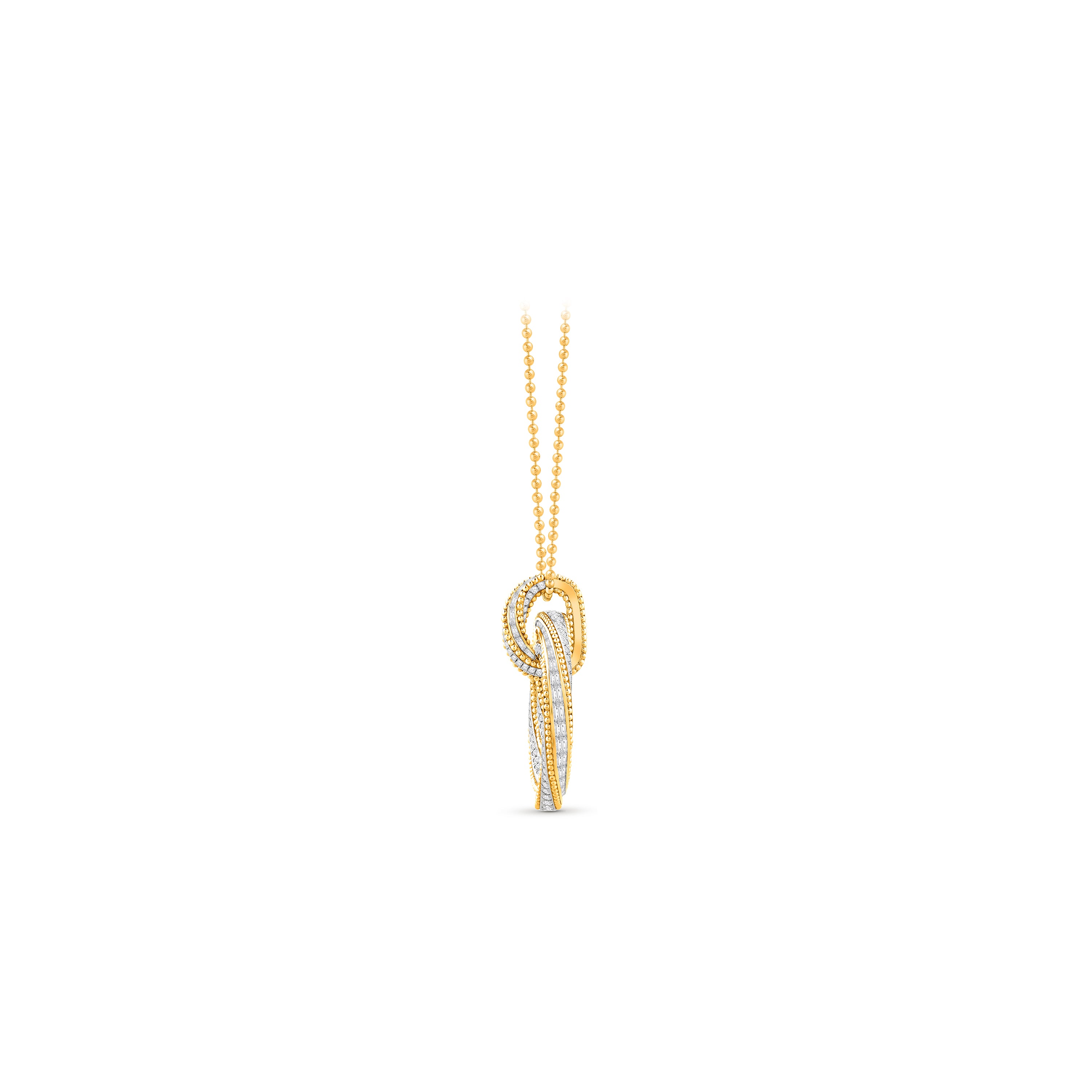 HARAKH Sunlight Eternal Circles Twist Diamond Pendant