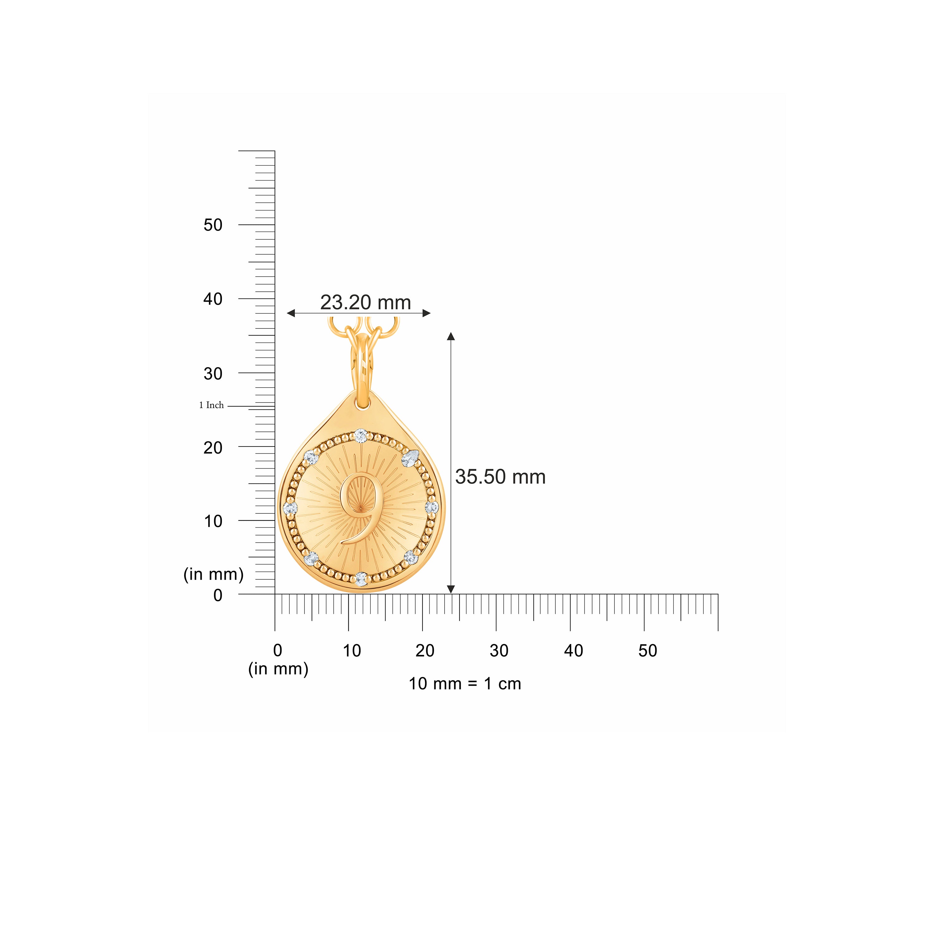 HARAKH Bliss Drops of JOY Diamond-Encrusted Pendant