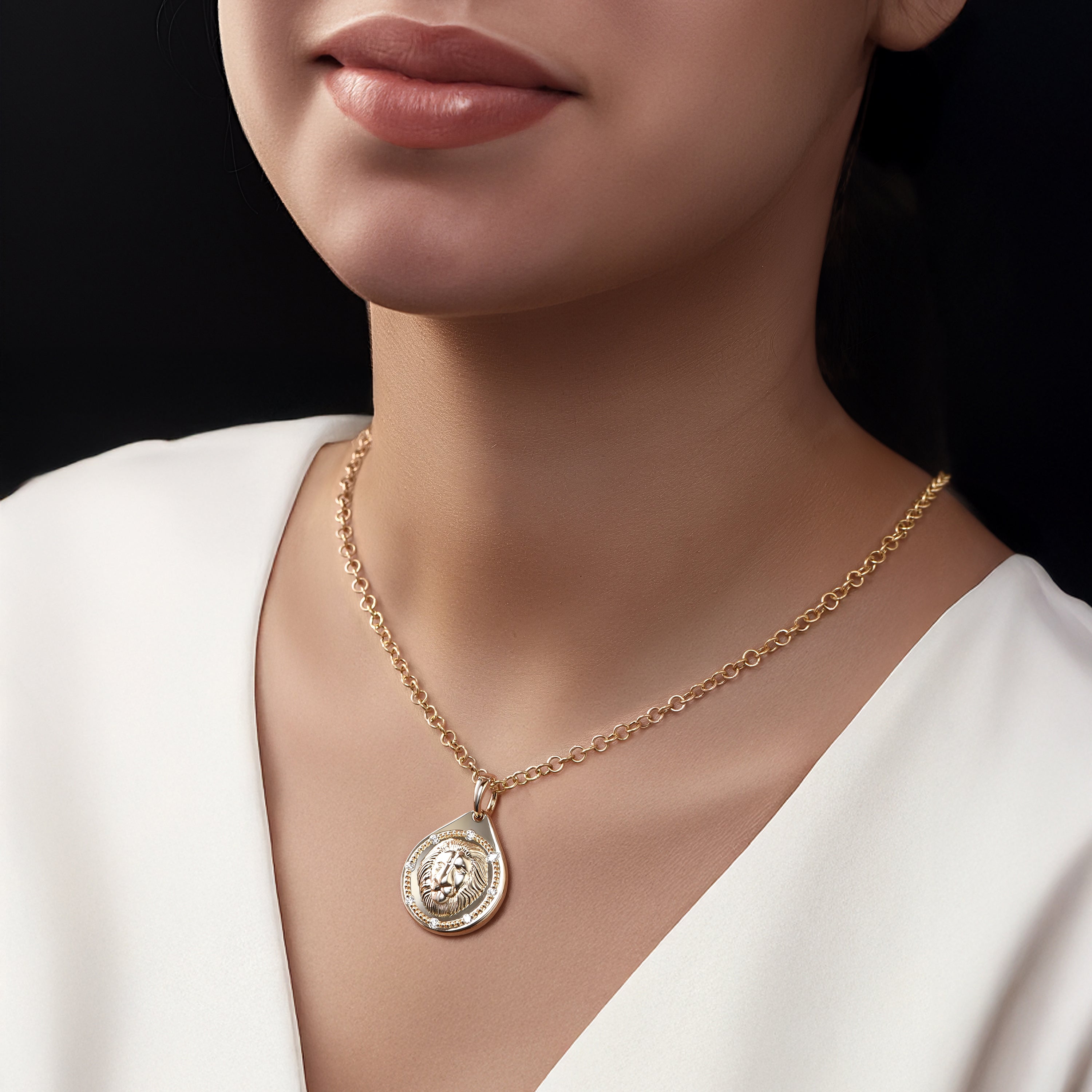 HARAKH Courage Drops of JOY Diamond-Encrusted Pendant
