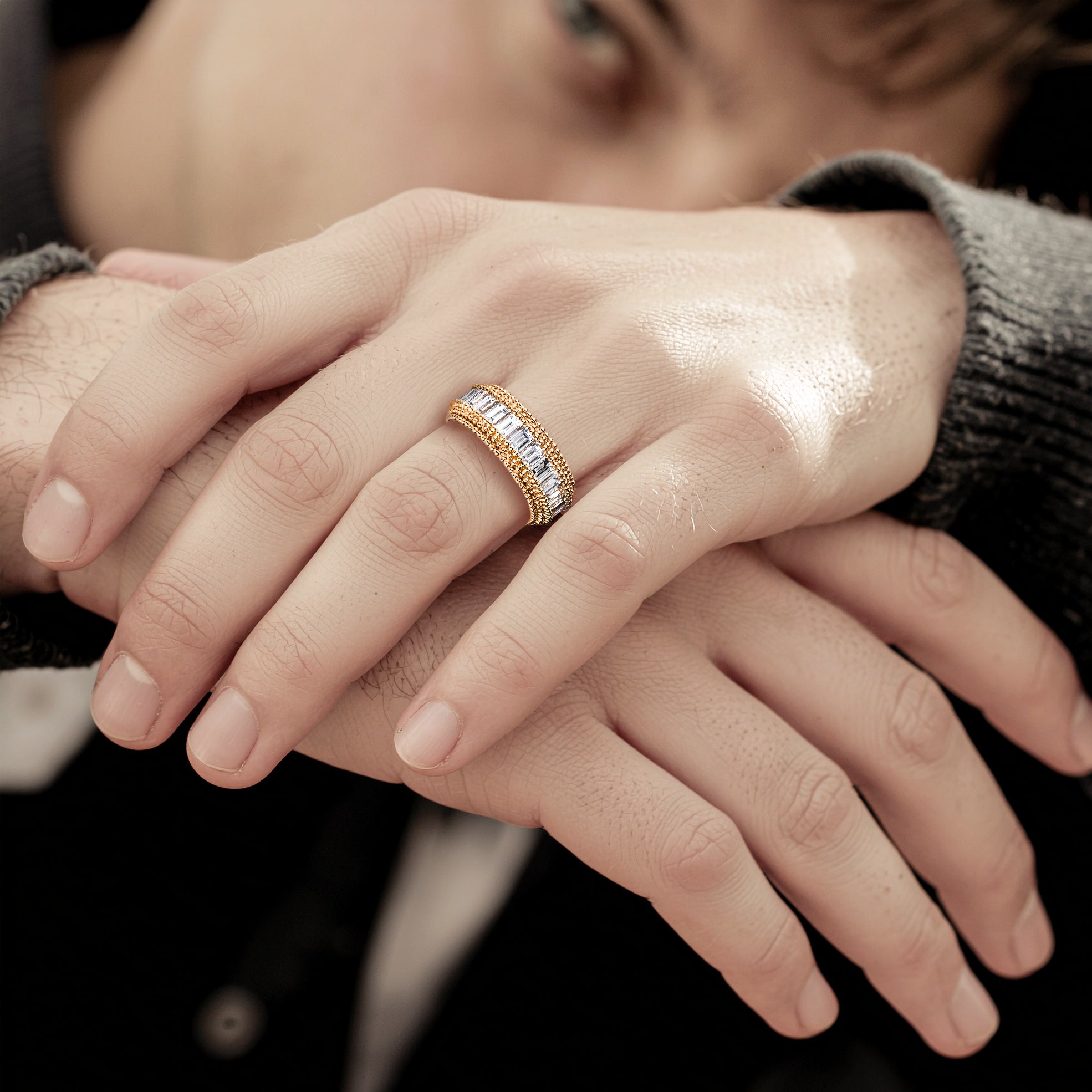HARAKH Sunlight Rondell Diamond Eternity Ring For Him