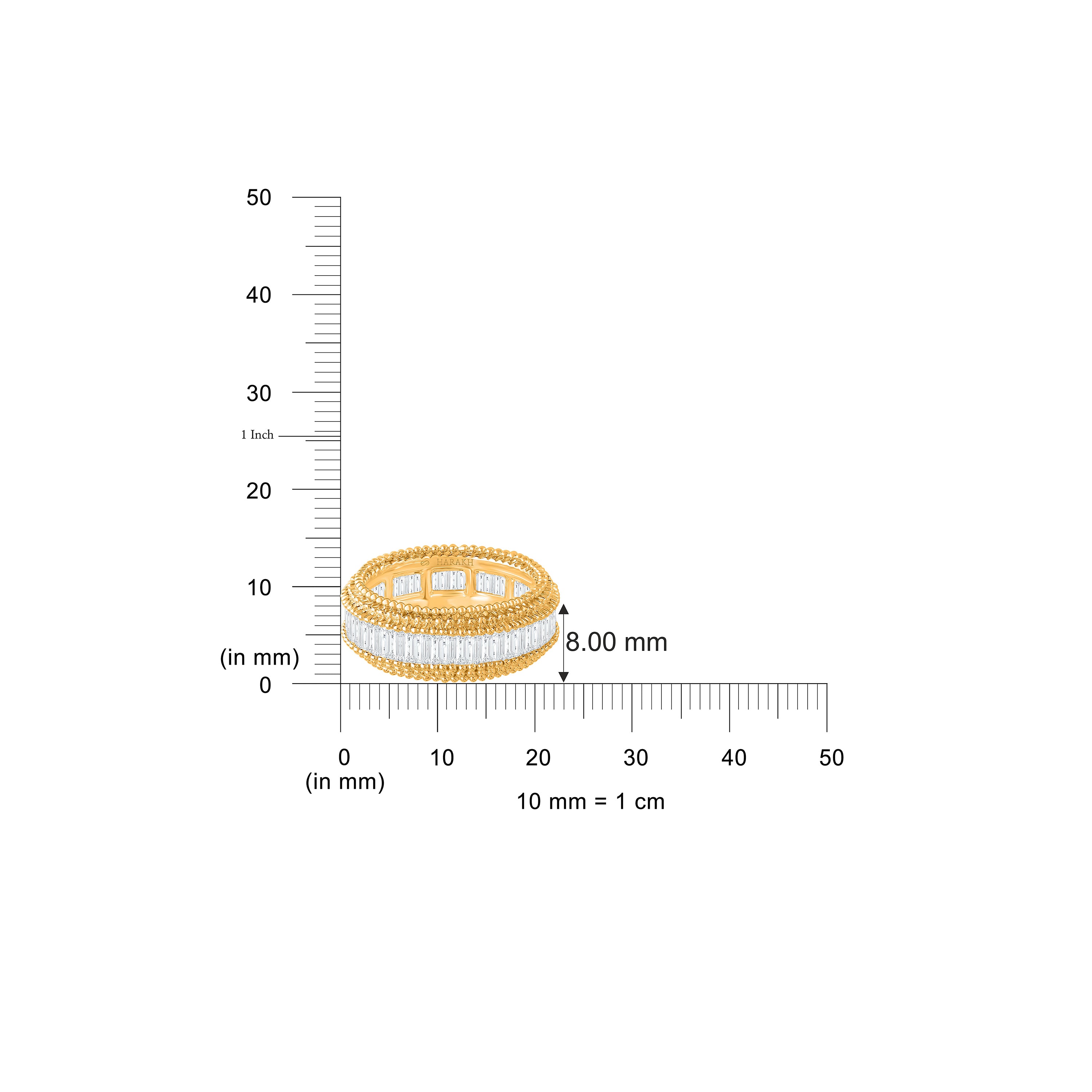 HARAKH Sunlight Rondell Diamond Eternity Ring For Him