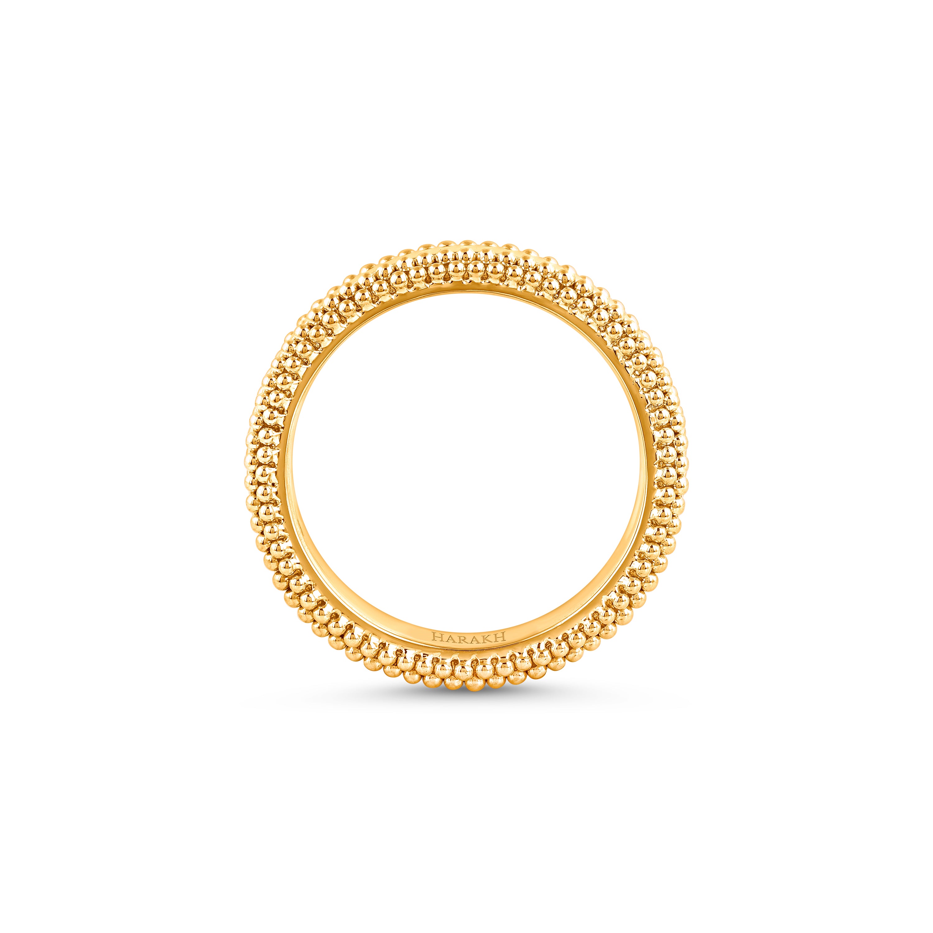 HARAKH Sunlight Signature Auric Sphere – 18KT Gold Ring for Him