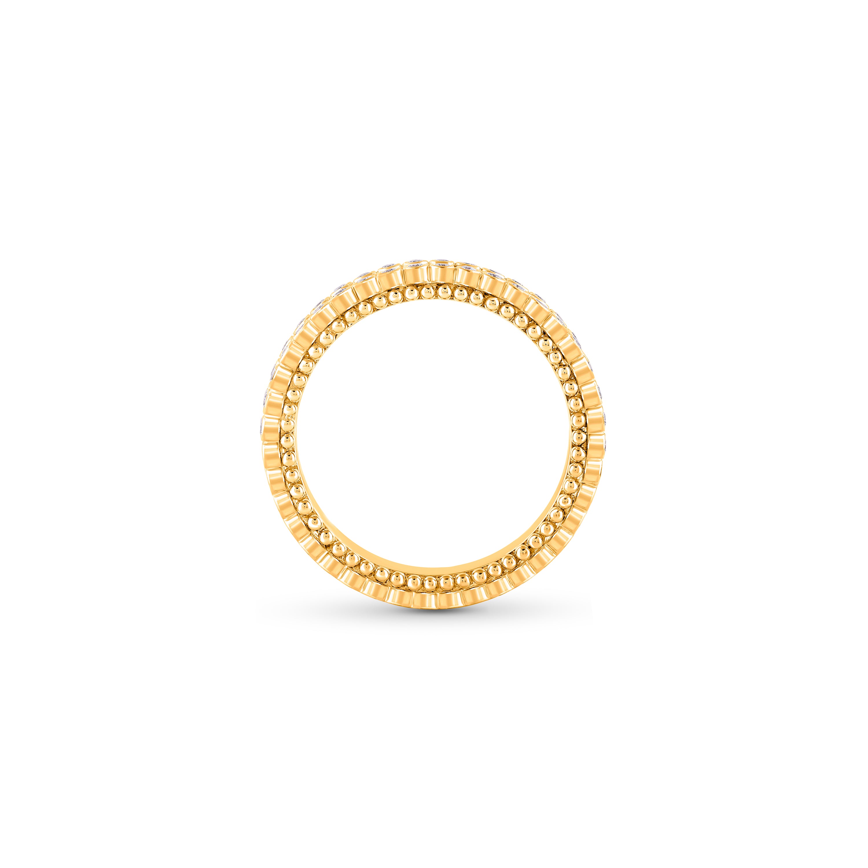 HARAKH Sunlight Half-Eternity Ring – Baguette & Round Bezel