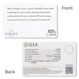 HARAKH Sunlight Colorless Diamond Intertwined Duo Link Necklace I GIA Jewelry Report
