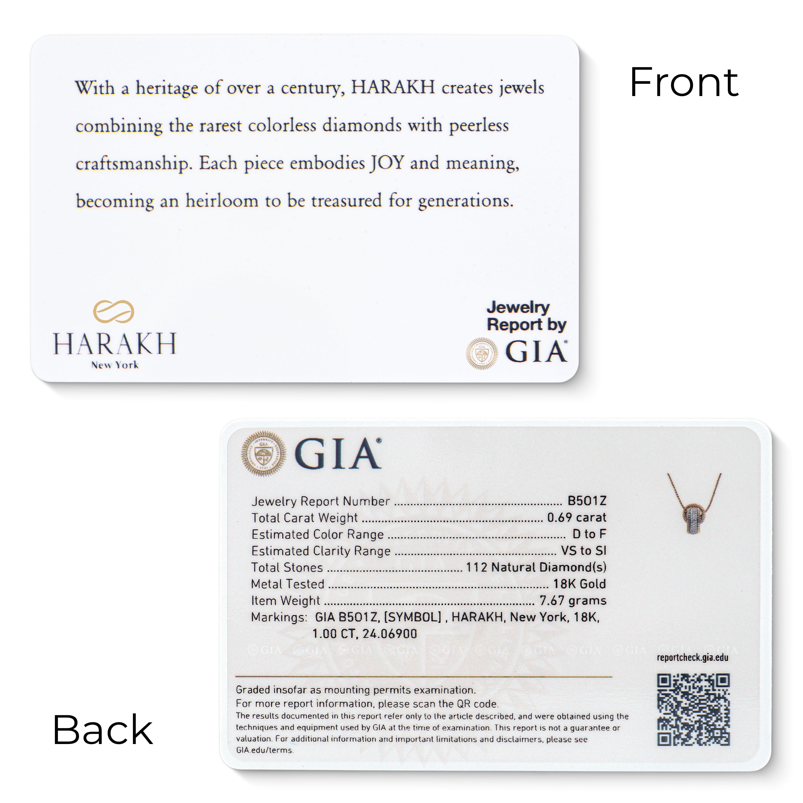 HARAKH Sunlight Entwined Rondells – Radiant Round Baguette Colorless Diamond Pendant | GIA Jewelry Report