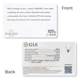 HARAKH Sunlight Entwined Rondells – Radiant Round Baguette Colorless Diamond Pendant | GIA Jewelry Report
