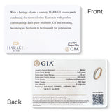 HARAKH Sunlight Auric Hemisphere Eternity Colorless Diamond Ring I GIA Jewelry Report