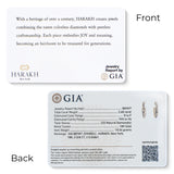 HARAKH Sunlight Auric Hemisphere Eternity Colorless Diamond Hoop Earrings I GIA Jewelry Report
