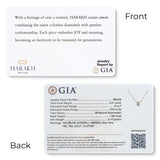 HARAKH Sunlight Rondell Eternity Pendant – Colorless Baguette Diamonds & Signature Auric Sphere in 18K Gold | GIA Jewelry Report