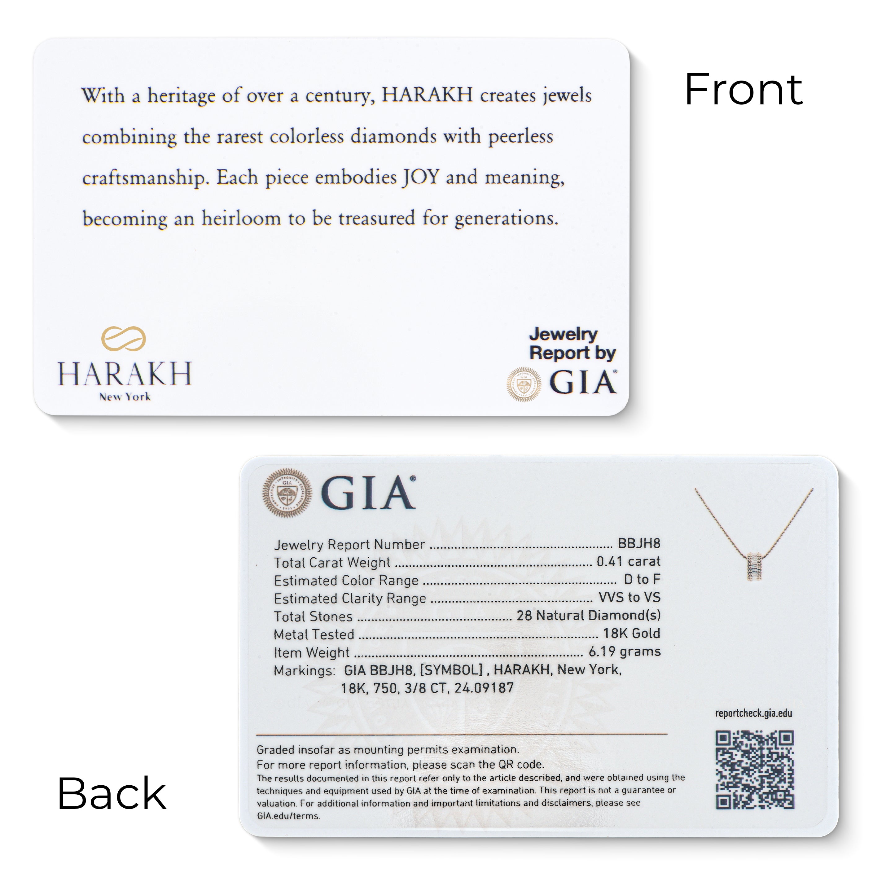 HARAKH Sunlight Rondell Eternity Pendant – Colorless Baguette Diamonds & Signature Auric Sphere in 18K Gold for HIM | GIA Jewelry Report