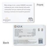 HARAKH Mandala Motif Colorless Diamond  Huggie Earrings | GIA Jewelry Report