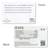HARAKH Sunlight Sunbeam Colorless Diamond Studs – Grande | GIA Jewelry Report