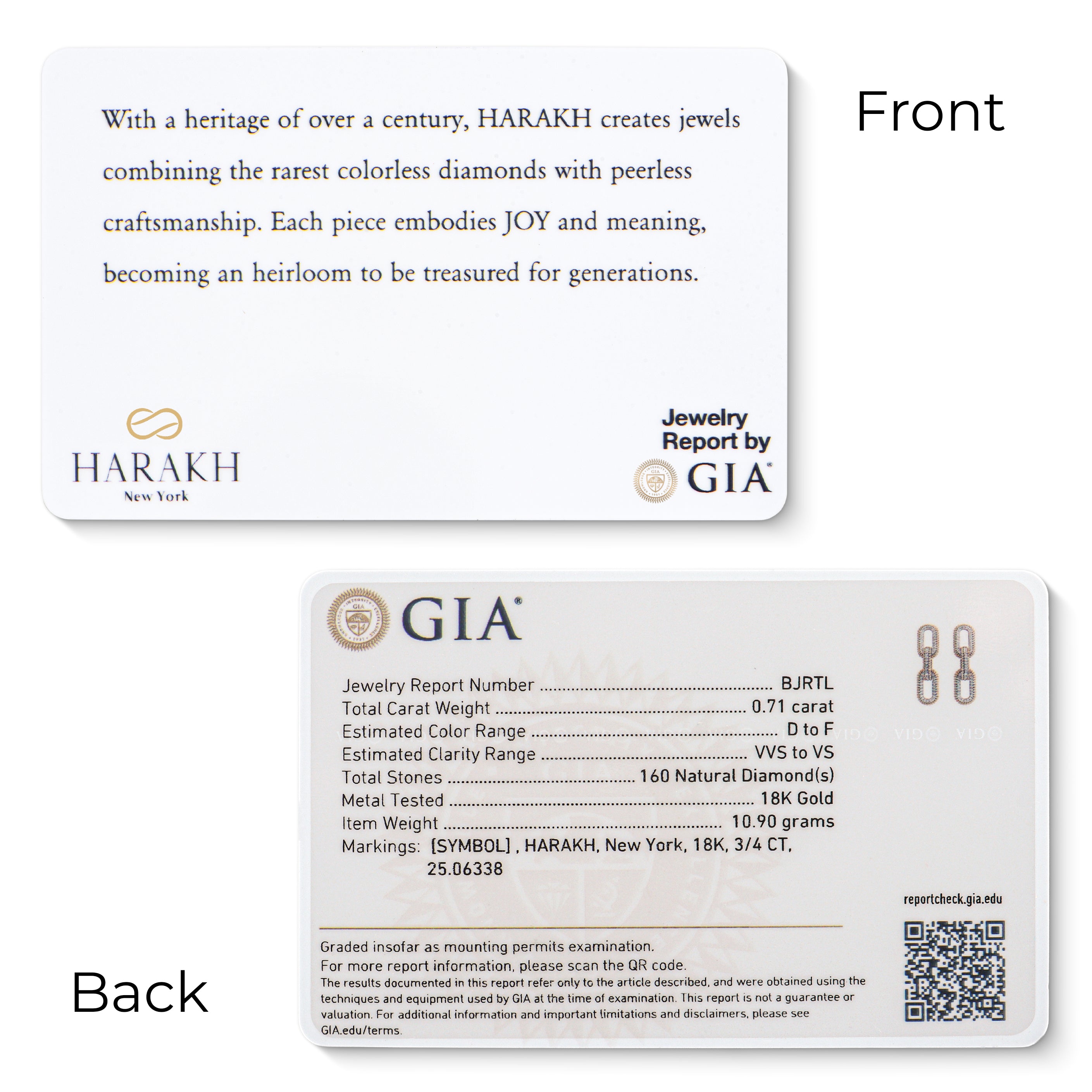 HARAKH Sunlight Colorless Diamond Intertwined Link Earrings – All Diamond I GIA Jewelry Report