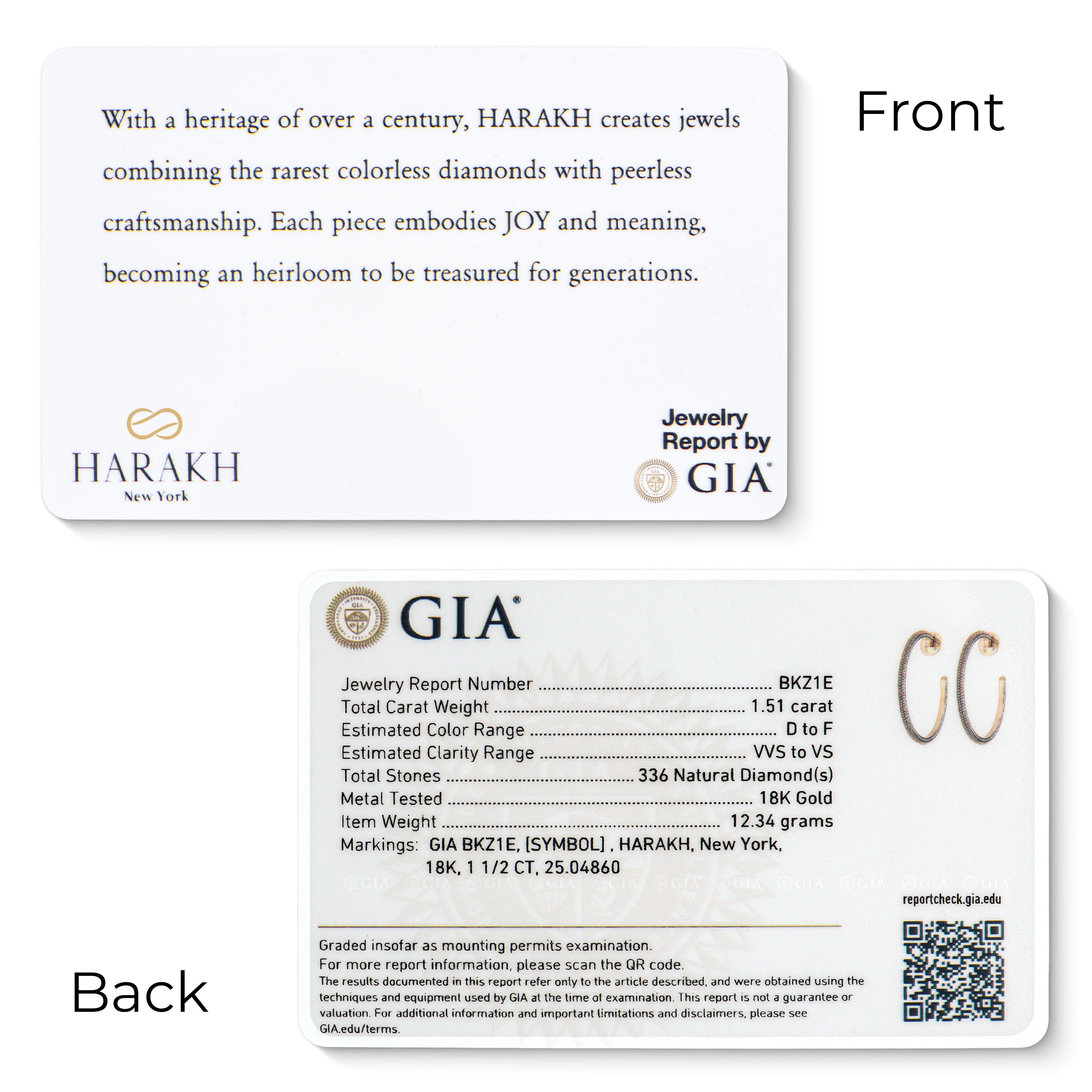 HARAKH Sunlight Two-Way Radiant Edge Hoop Earrings (Grande) I GIA Jewelry Report | GIA Jewelry Report